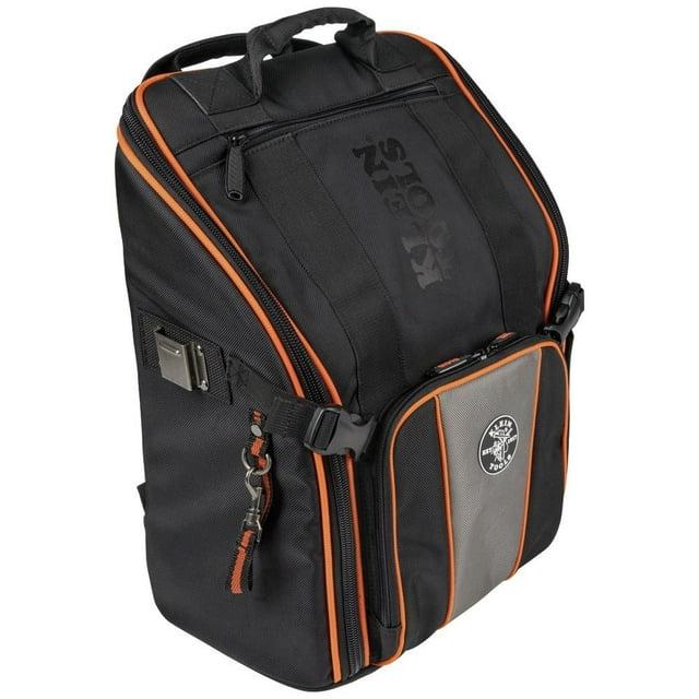 Klein Tools Tradesman Pro Tool Station Tool Bag Backpack with Work Light