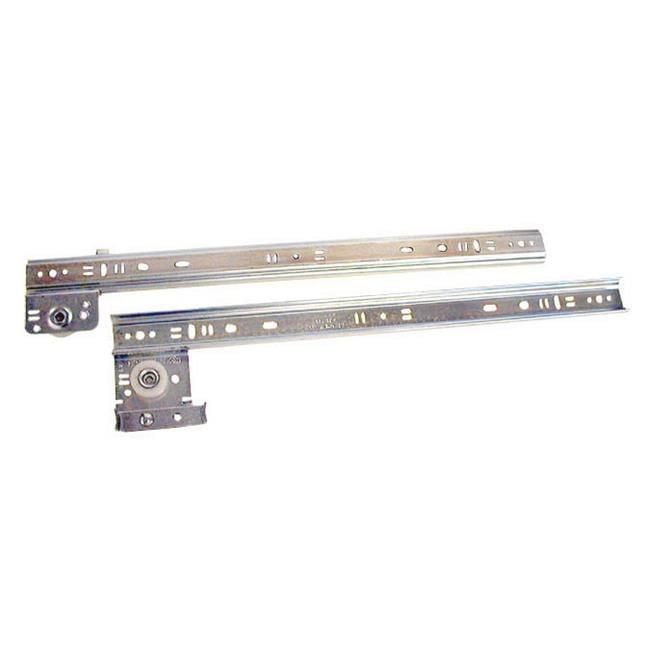 Knape & Vogt KV1300 P12 12 in. Ball Bearing 0.75 Extension Drawer Slides - 75 lbs, Zinc