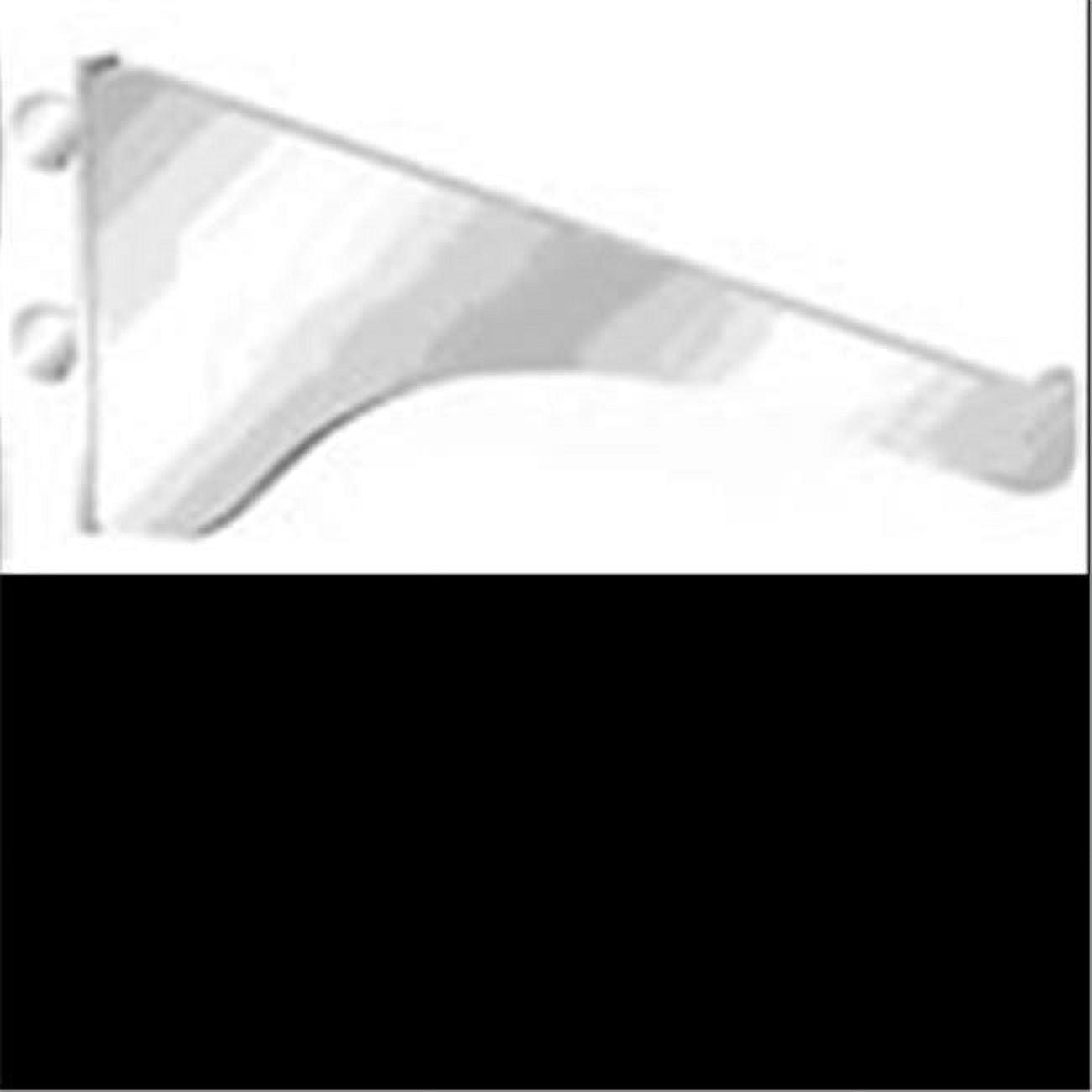 Knape & Vogt Precision White Steel Shelf Bracket 6" L 160 lb Capacity