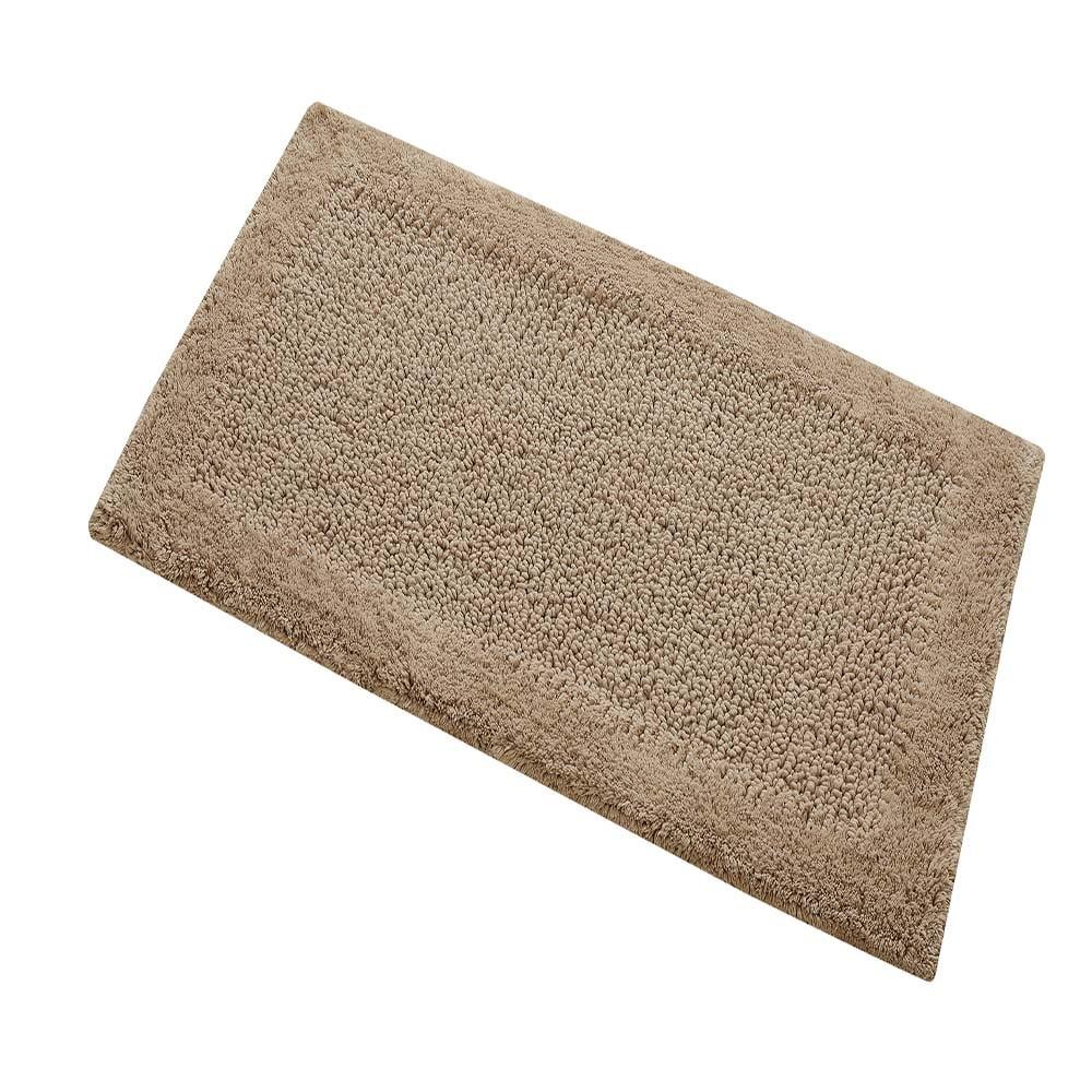 Natural Cotton Plush Non-Skid Bath Rug 17 x 24