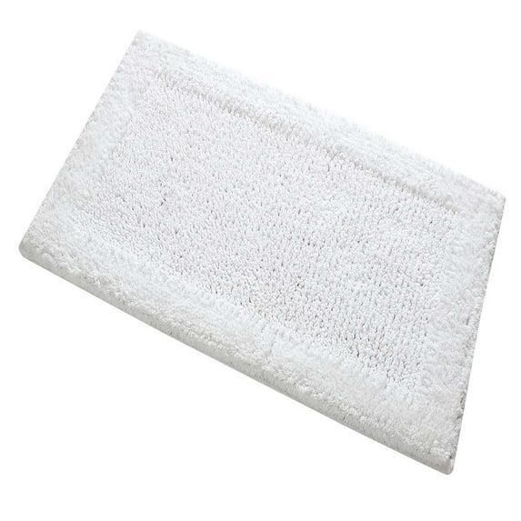 Knightsbridge Naples 220 GSF Non Skid Back Bath Rug 21 x 34 - White