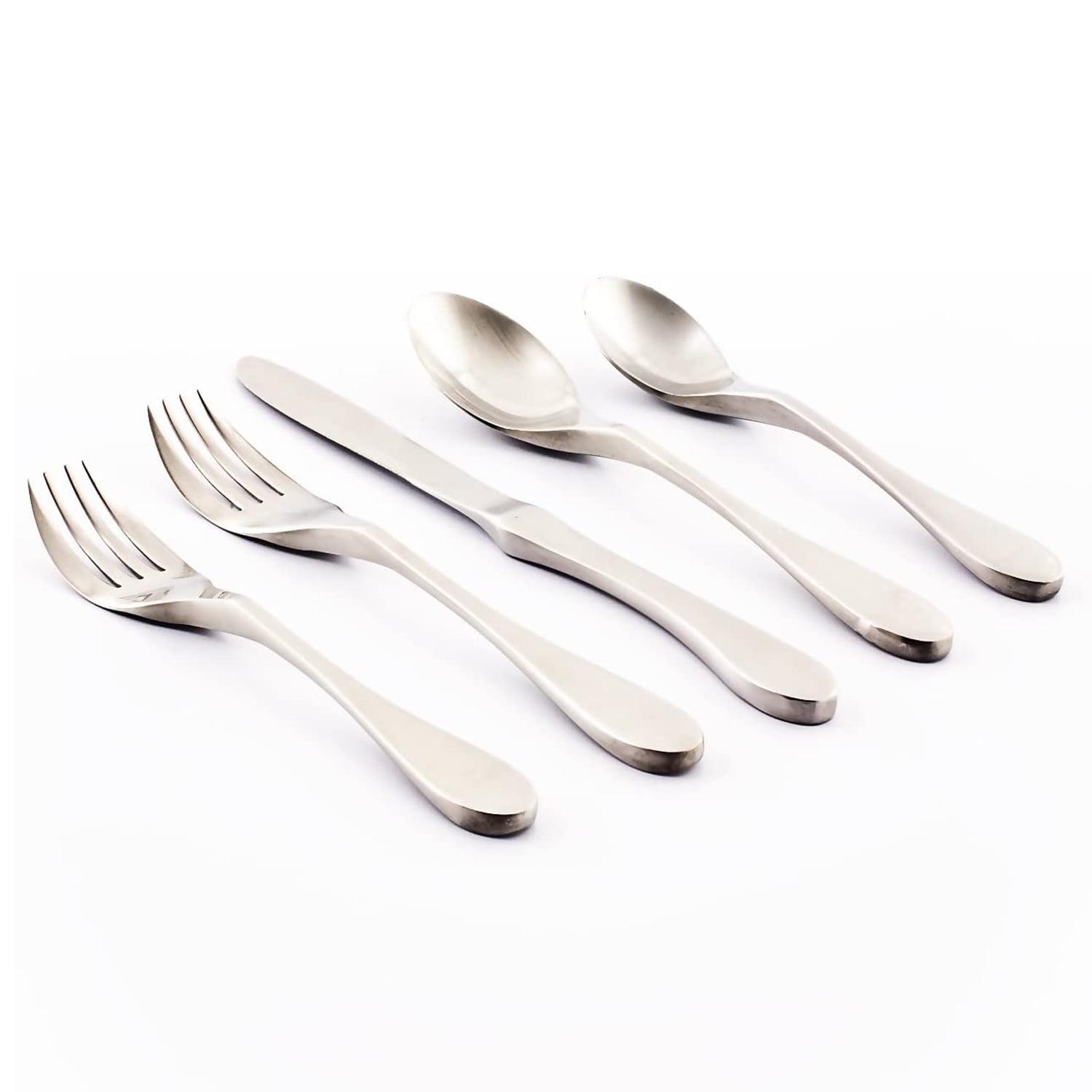 Ergonomic Stainless Steel 20-Piece Flatware Set