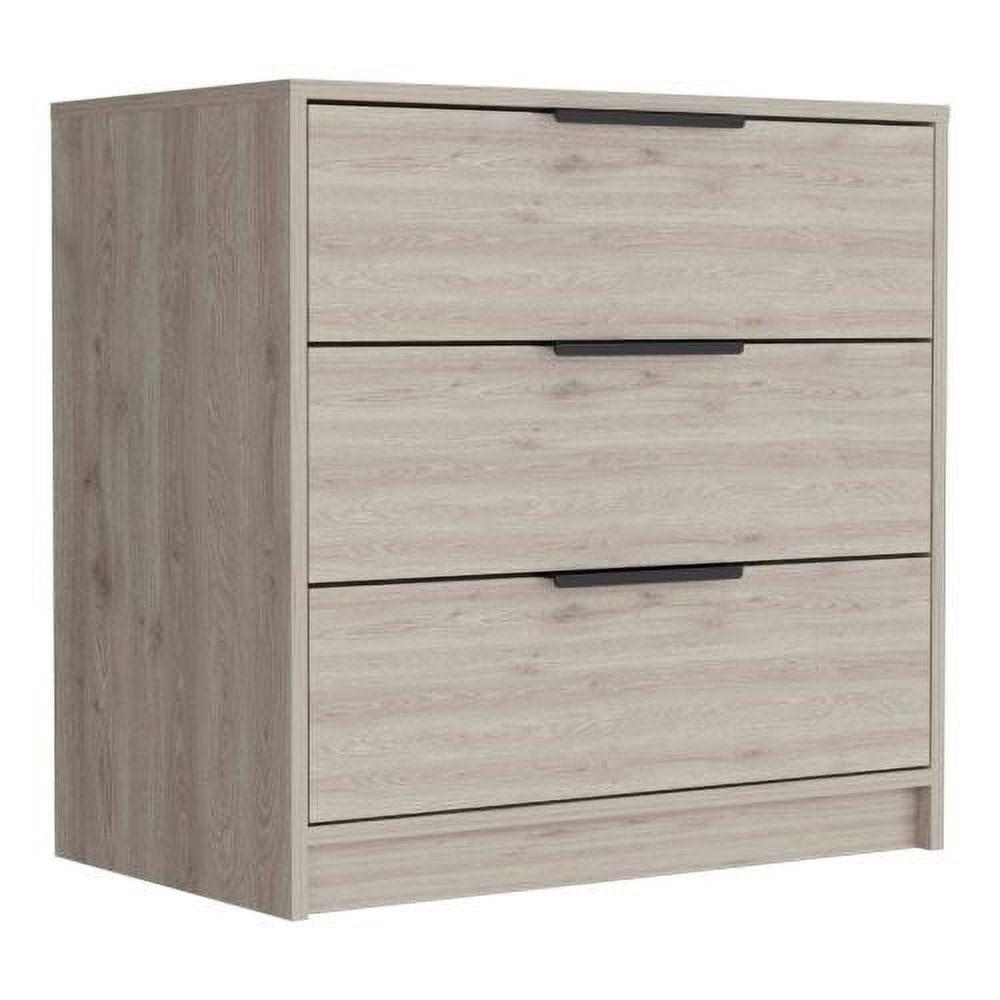 Newboti Furniture Kaia 3 Drawers Dresser, Superior Top -Light Gray 00128