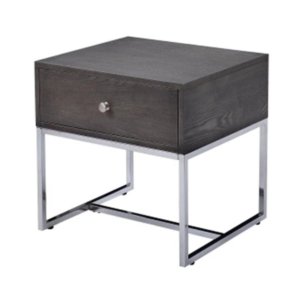 Trestle End Table with Storage, Nightstand