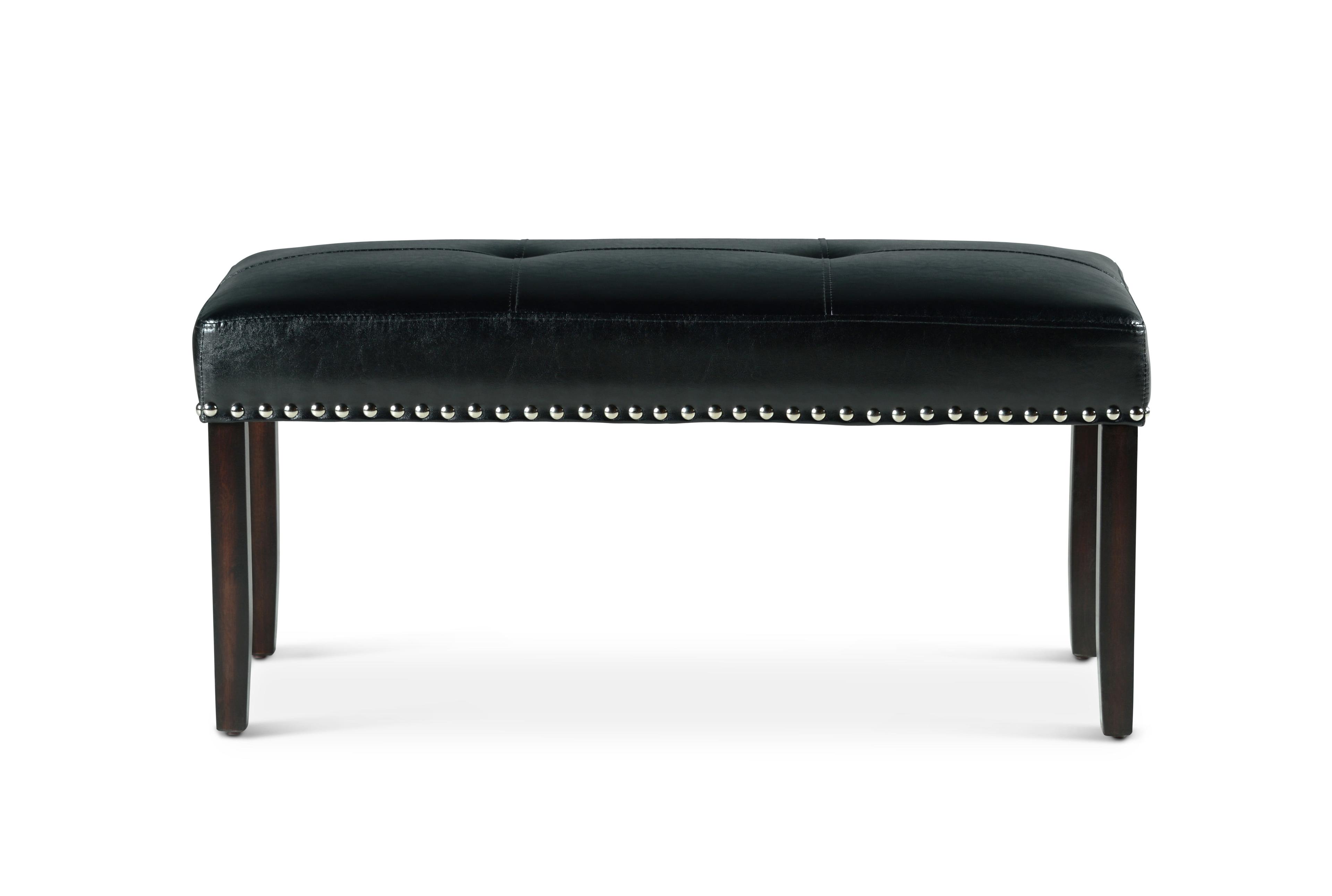 Westby Black Ebony Transitional Dining Bench