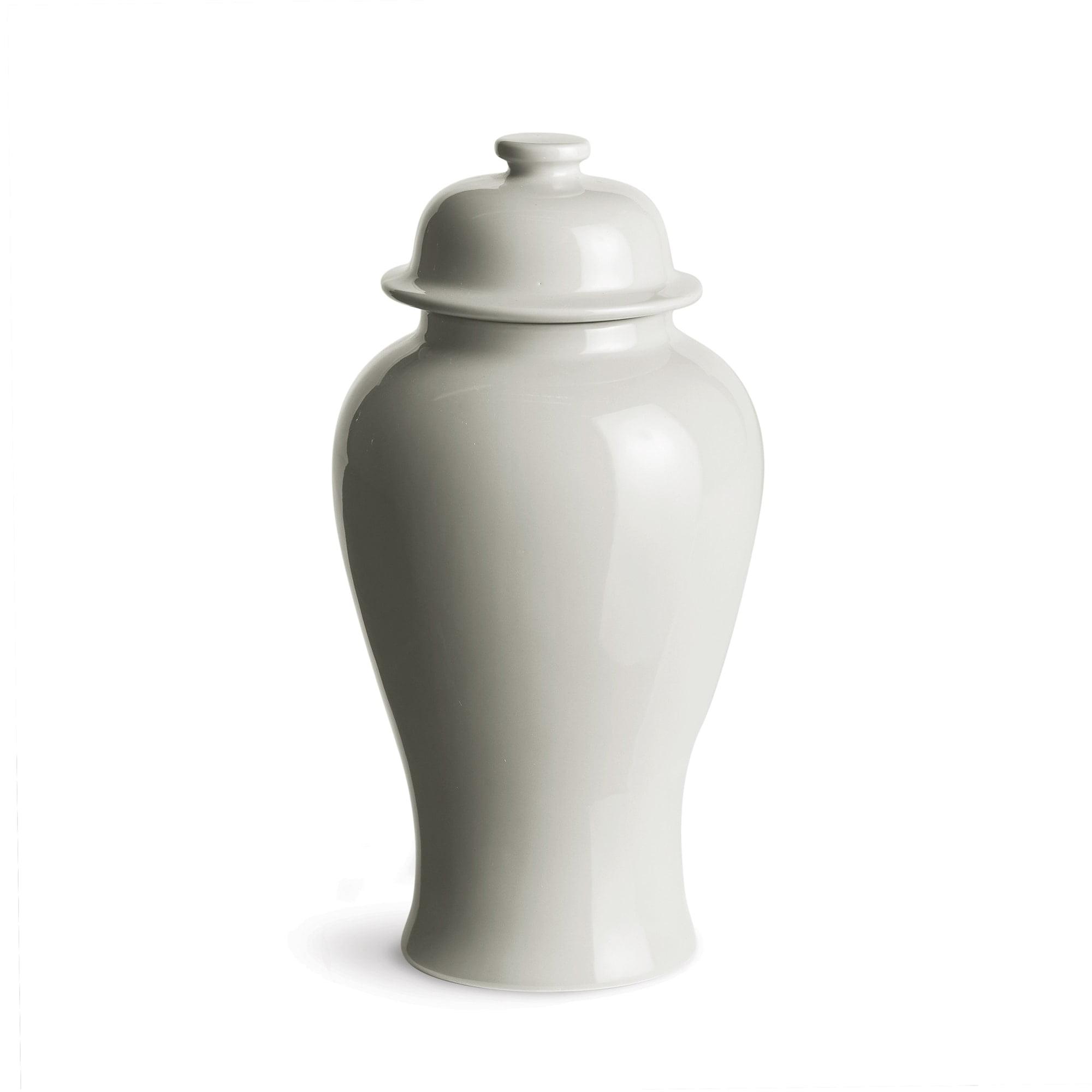 Koa Lidded Ginger Jar White - Large Mini