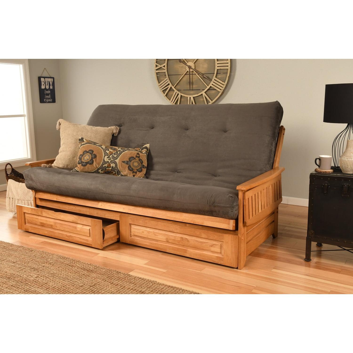 Butternut Gray Queen Sleeper Sofa with Solid Wood Frame