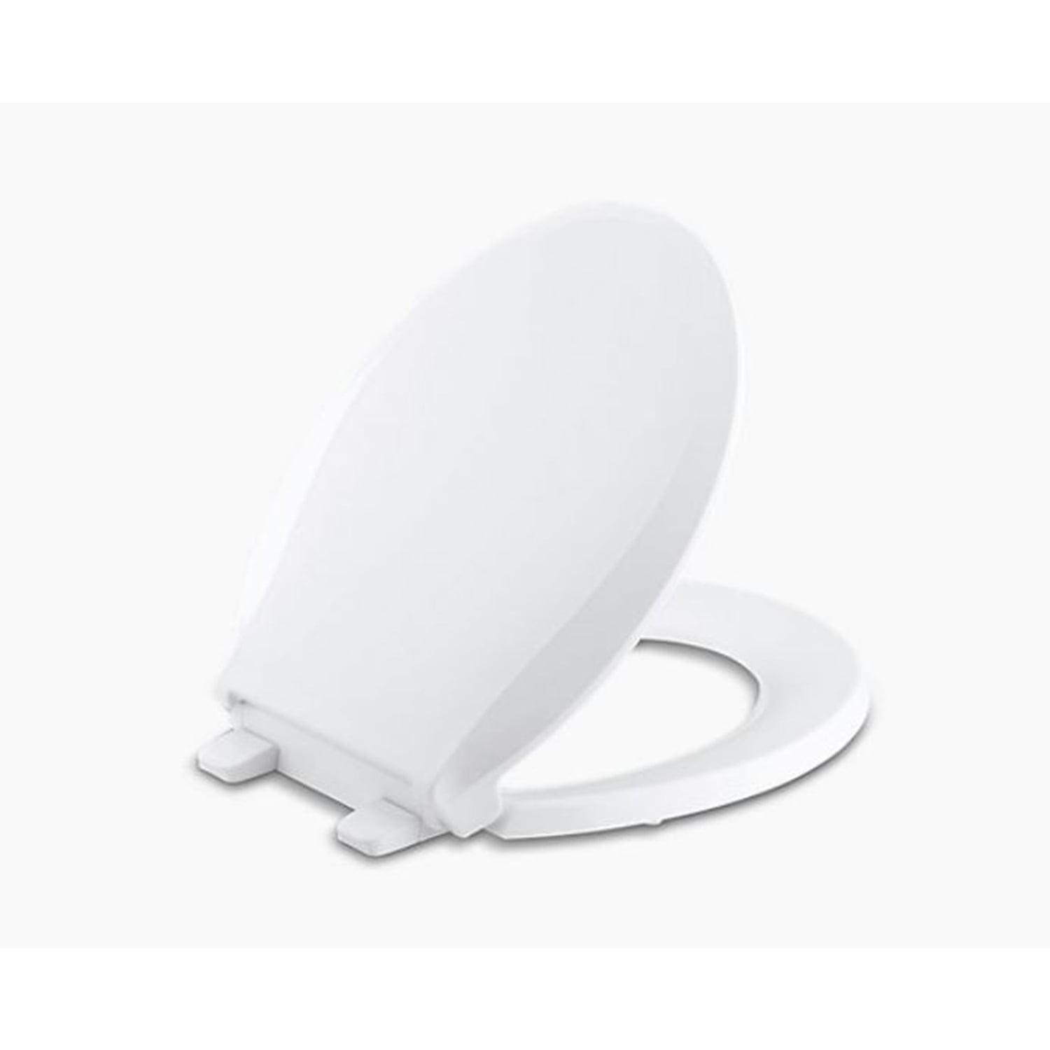 Cachet Round-Front Toilet Seat with Quiet-Close Lid and Seat and Grip-Tight Bumpers