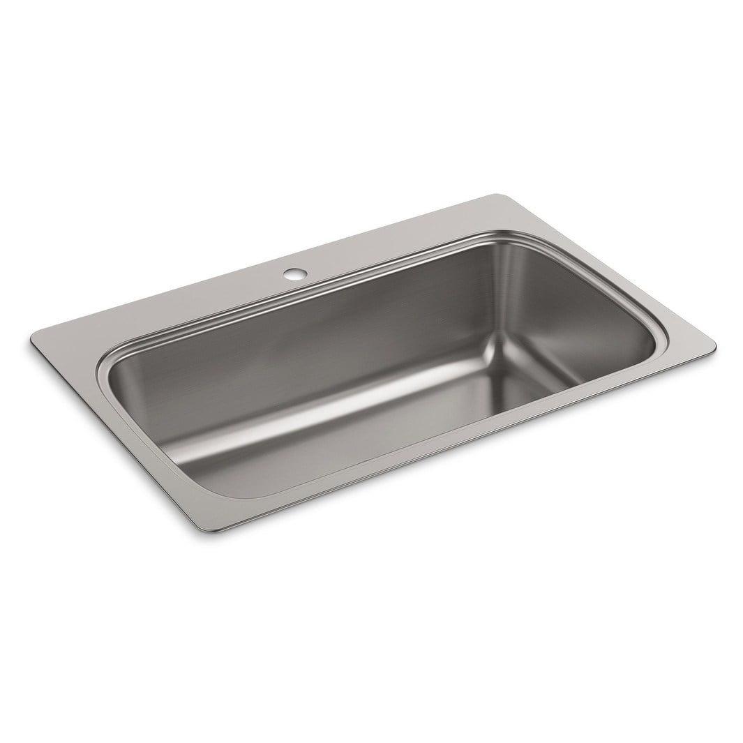 Verse 33" L x 22" W Top Mount Single Bowl Kitchen Sink