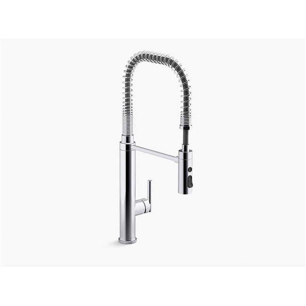 Kohler Purist® Single Handle Semi-Professional Pre-Rinse Kitchen Faucet with Pull Down Sprayer