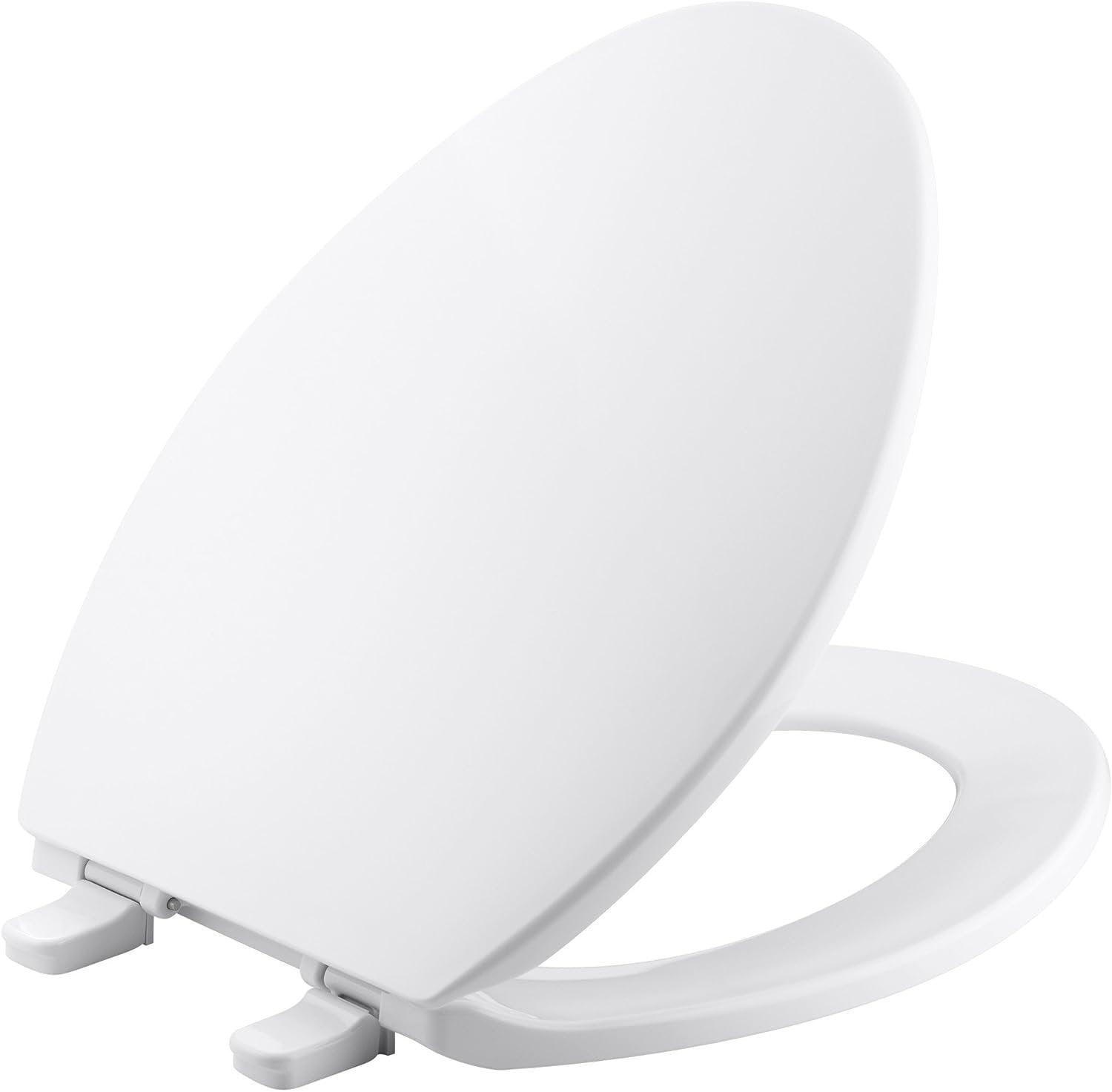 Brevia Toilet Seat with Quick-Release Hinges and Grip-Tight Bumpers