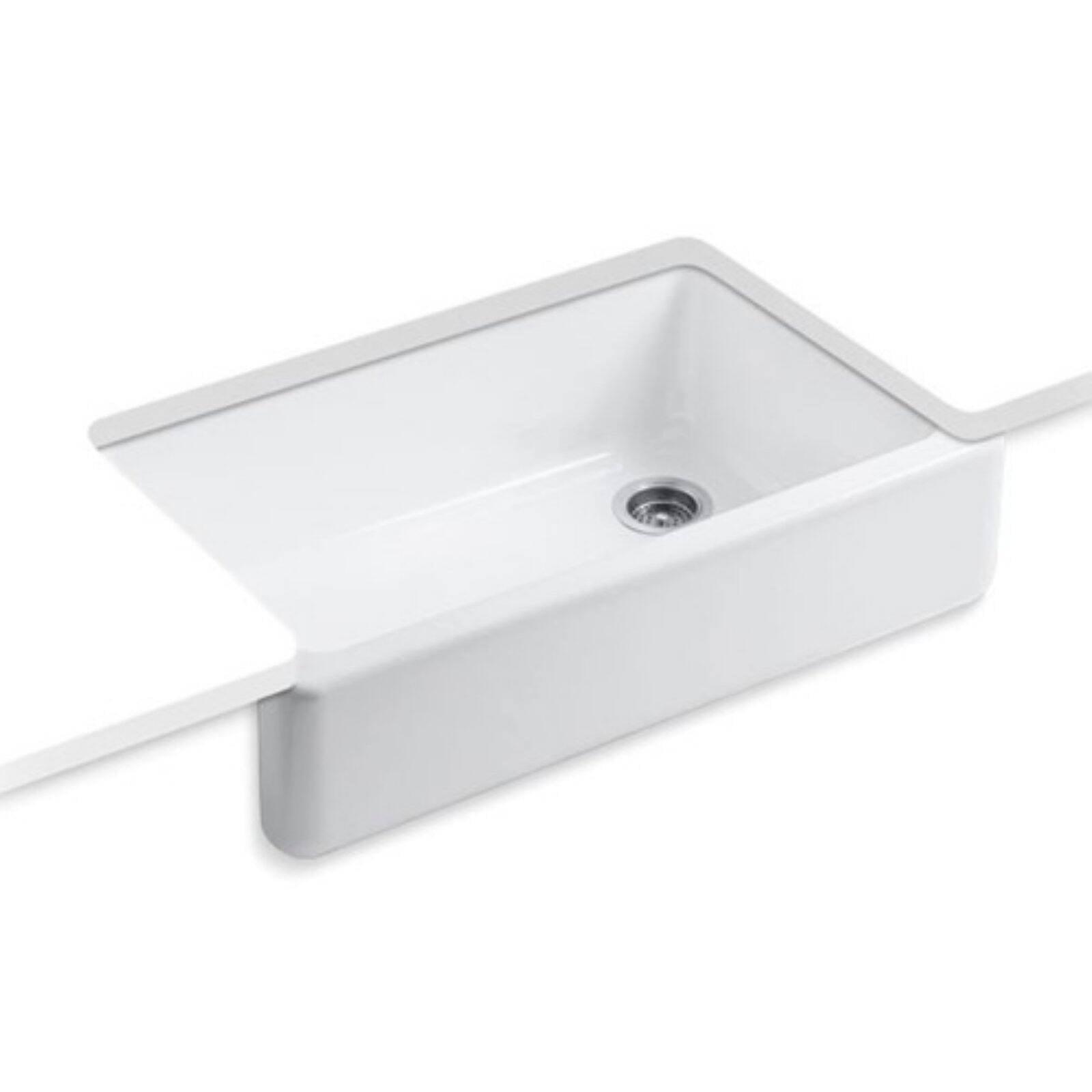 Whitehaven® Self-Trimming 36" L x 22" W Farmhouse Kitchen Sink