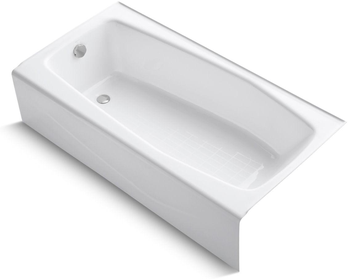 Villager 60" x 30" Alcove Soaking Cast Iron Bathtub