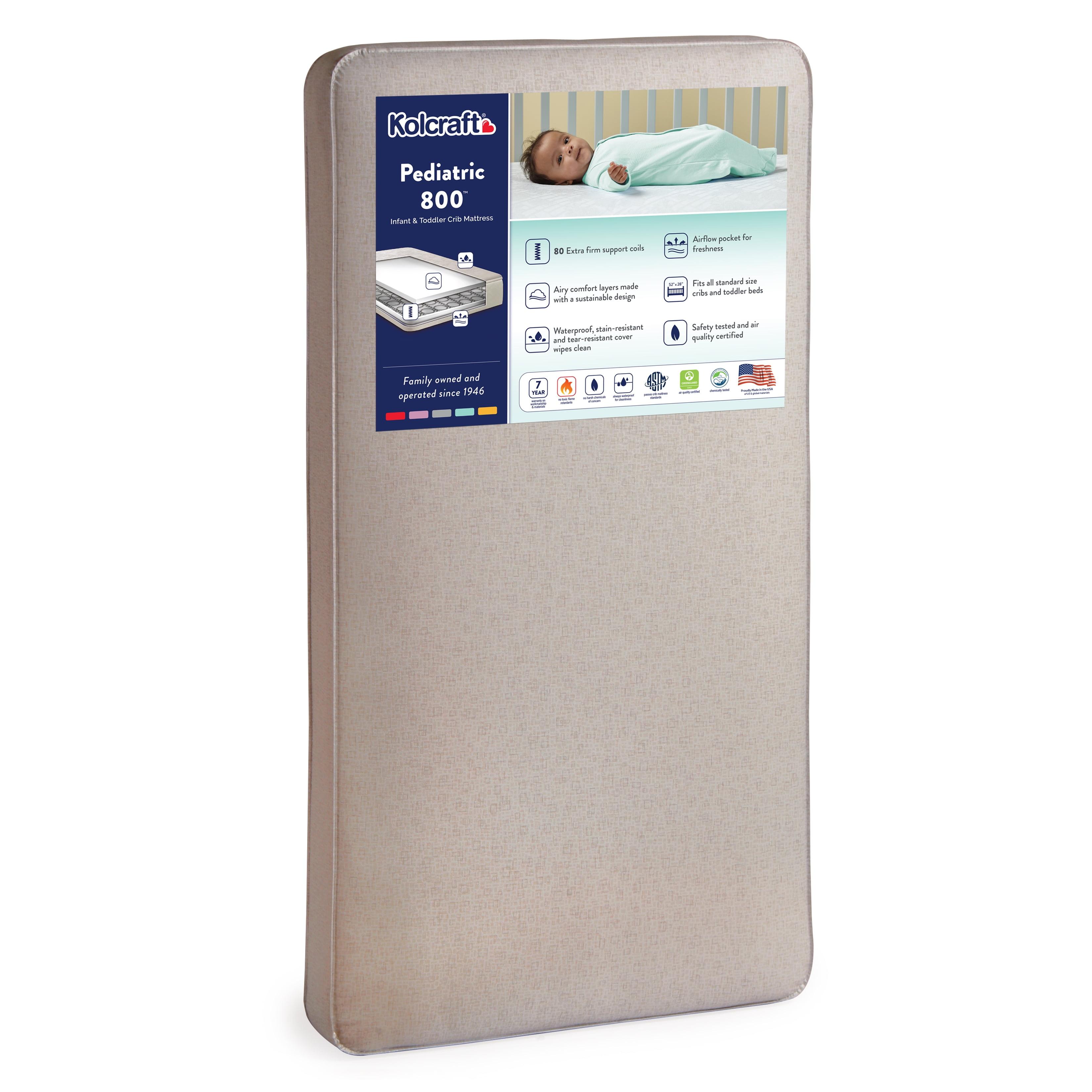 Kolcraft Beige Water Resistant Crib and Toddler Mattress