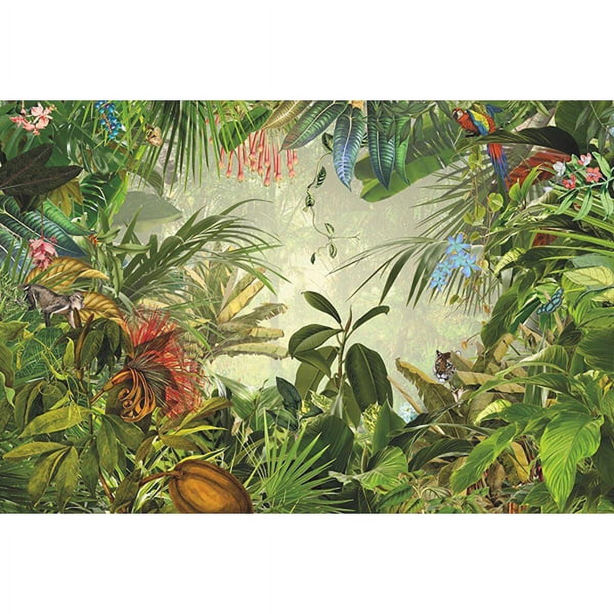 Tropical Green Non-Woven Scenic Wall Mural