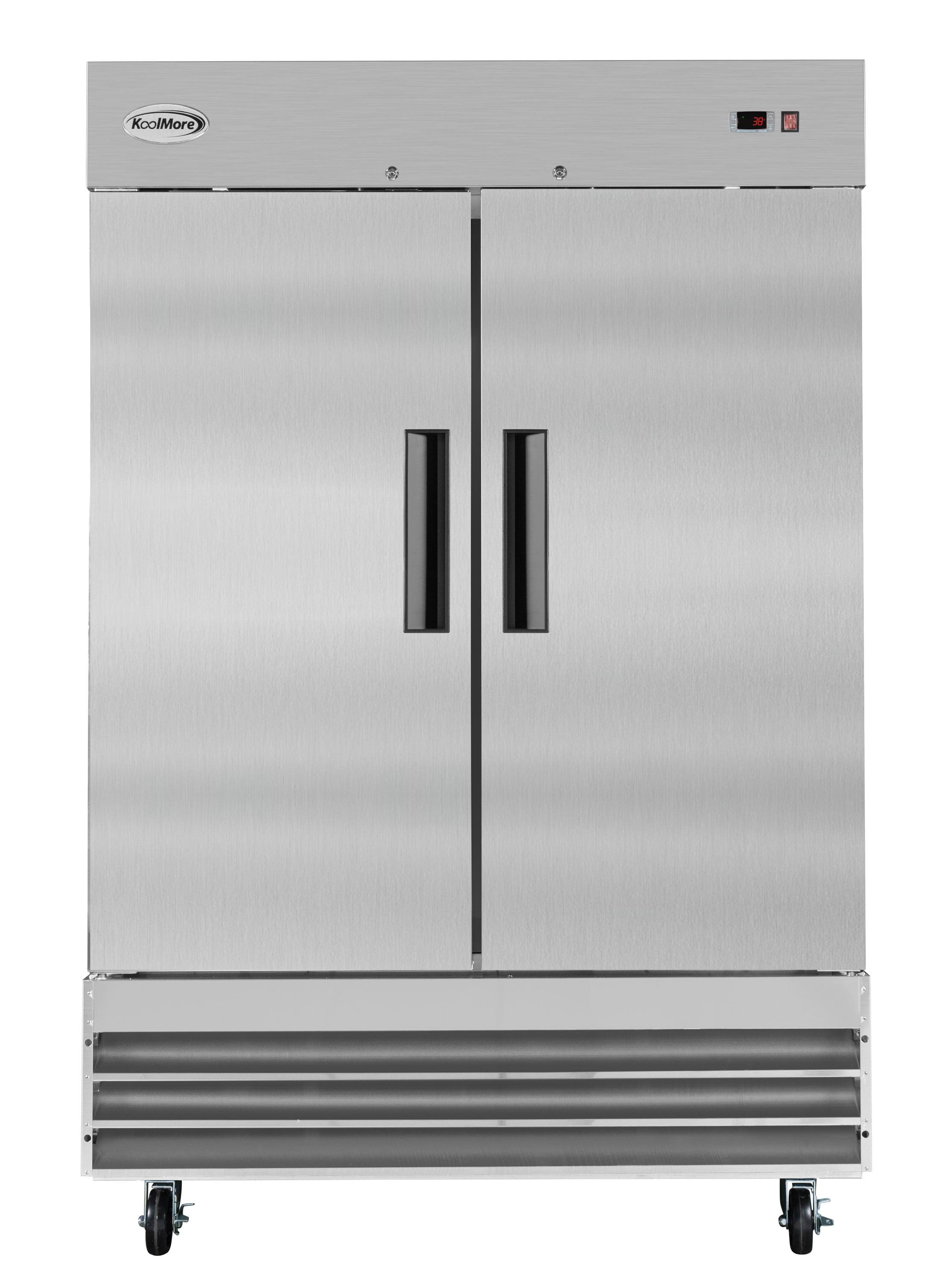 KoolMore 47 cu. ft. Commercial 2 Solid Door Reach In Refrigerator in Stainless Steel