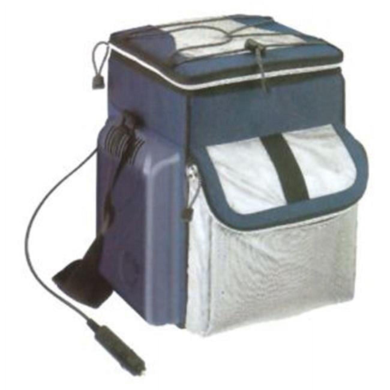 Koolatron D13 Soft-Sided Electric Travel Cooler, 14-Quart Capacity, 12V Car Outlet Plug, Holds Twenty 12-ounce Cans or 2L Bottles Upright, Soft Nylon Sides; Dark Grey