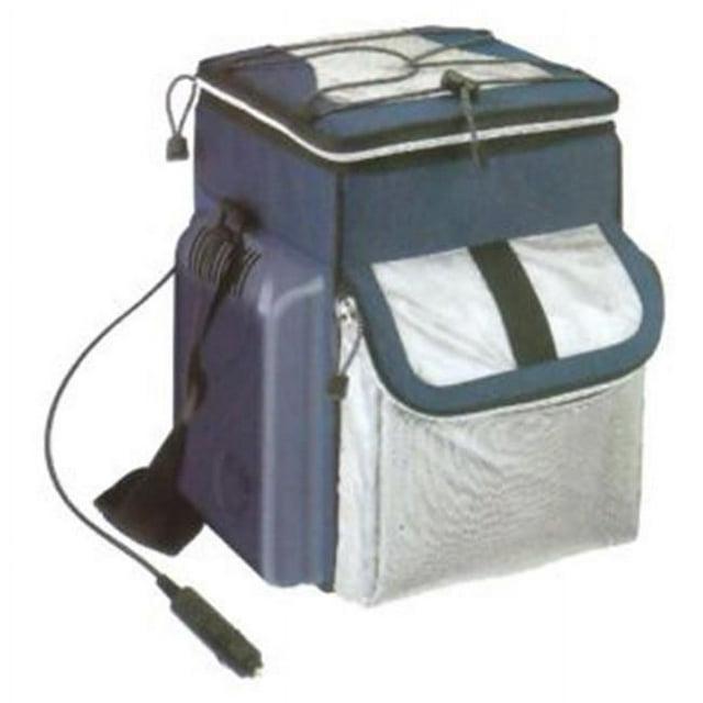 Koolatron D13 Soft-Sided Electric Travel Cooler, 14-Quart Capacity, 12V Car Outlet Plug, Holds Twenty 12-ounce Cans or 2L Bottles Upright, Soft Nylon Sides; Dark Grey