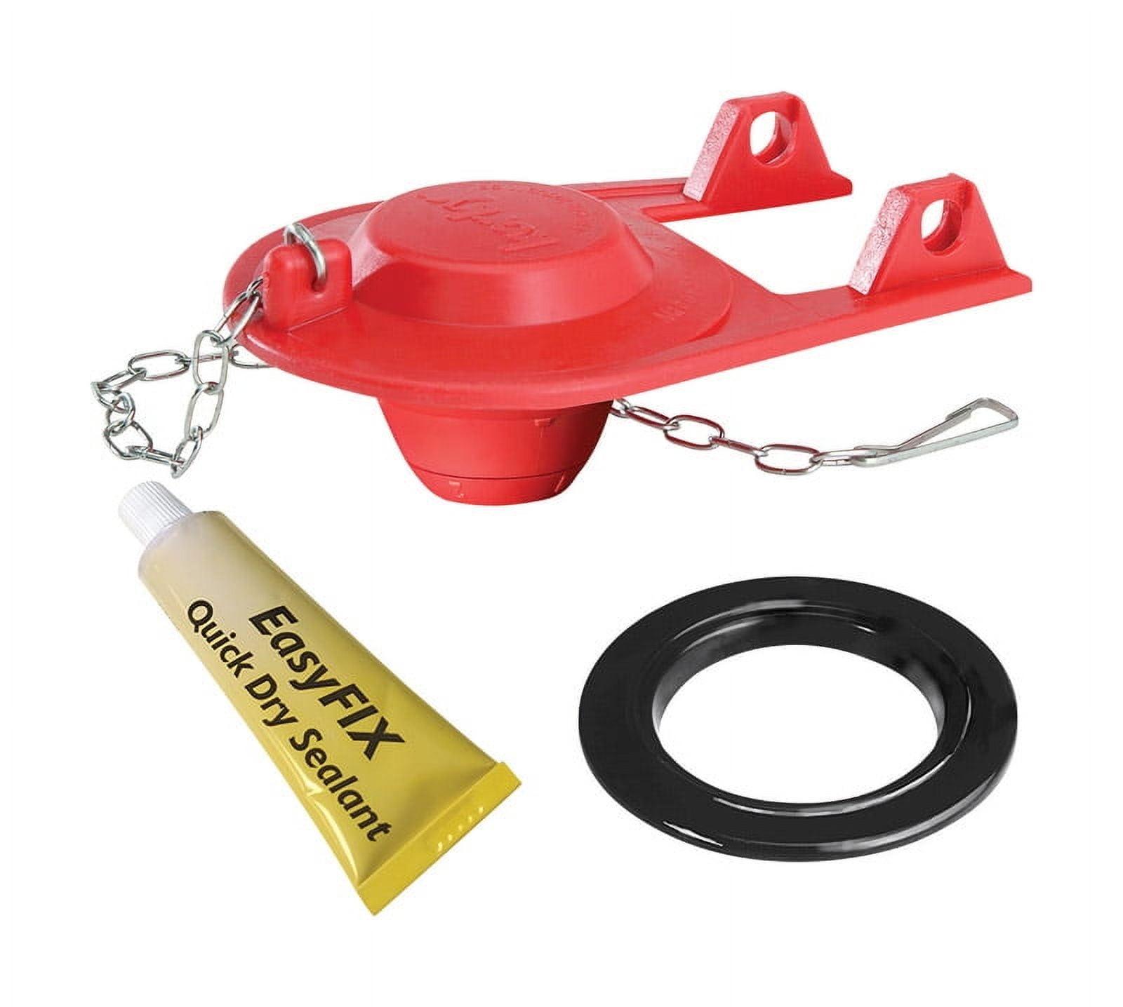2" Universal Toilet Flush Valve Repair Kit with Adjustable Toilet Flapper
