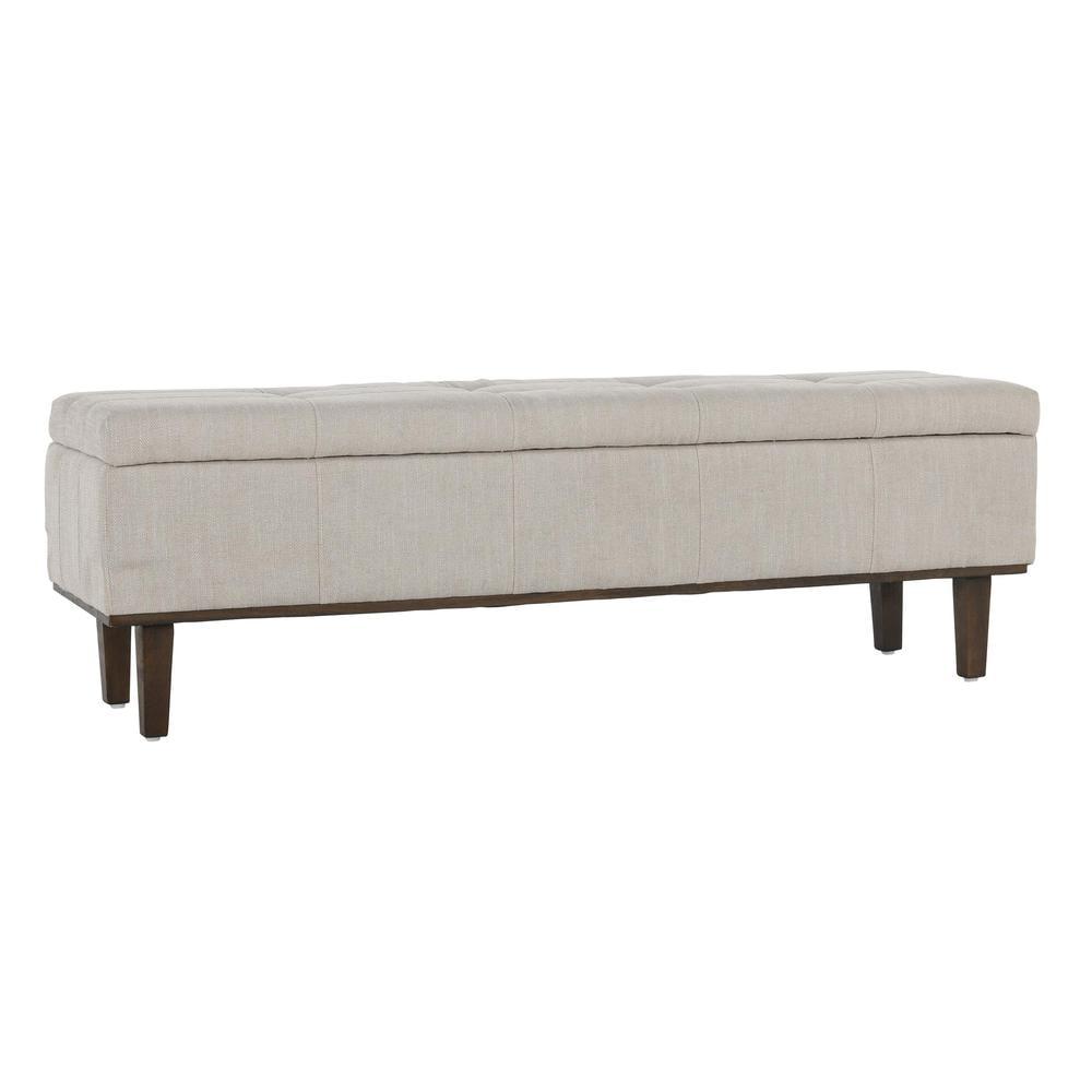 Colter Upholstered Flip Top Storage Bench