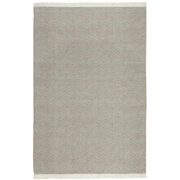 Handmade Flatweave Neutral Gray Rug