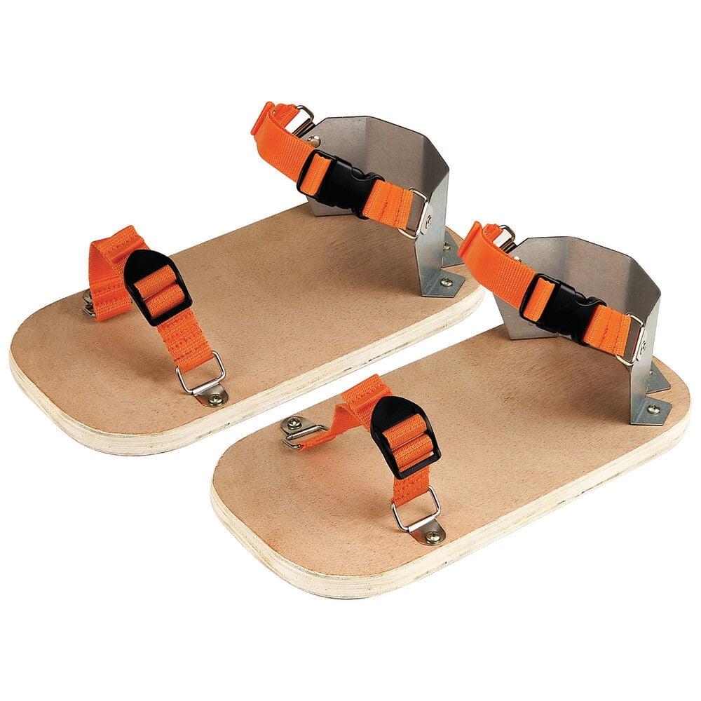 Adjustable Nylon Strap Wooden Asphalt Shoes