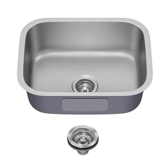 KRAUS Premier 16 Gauge Undermount Single Bowl Stainless Steel Kitchen Sink