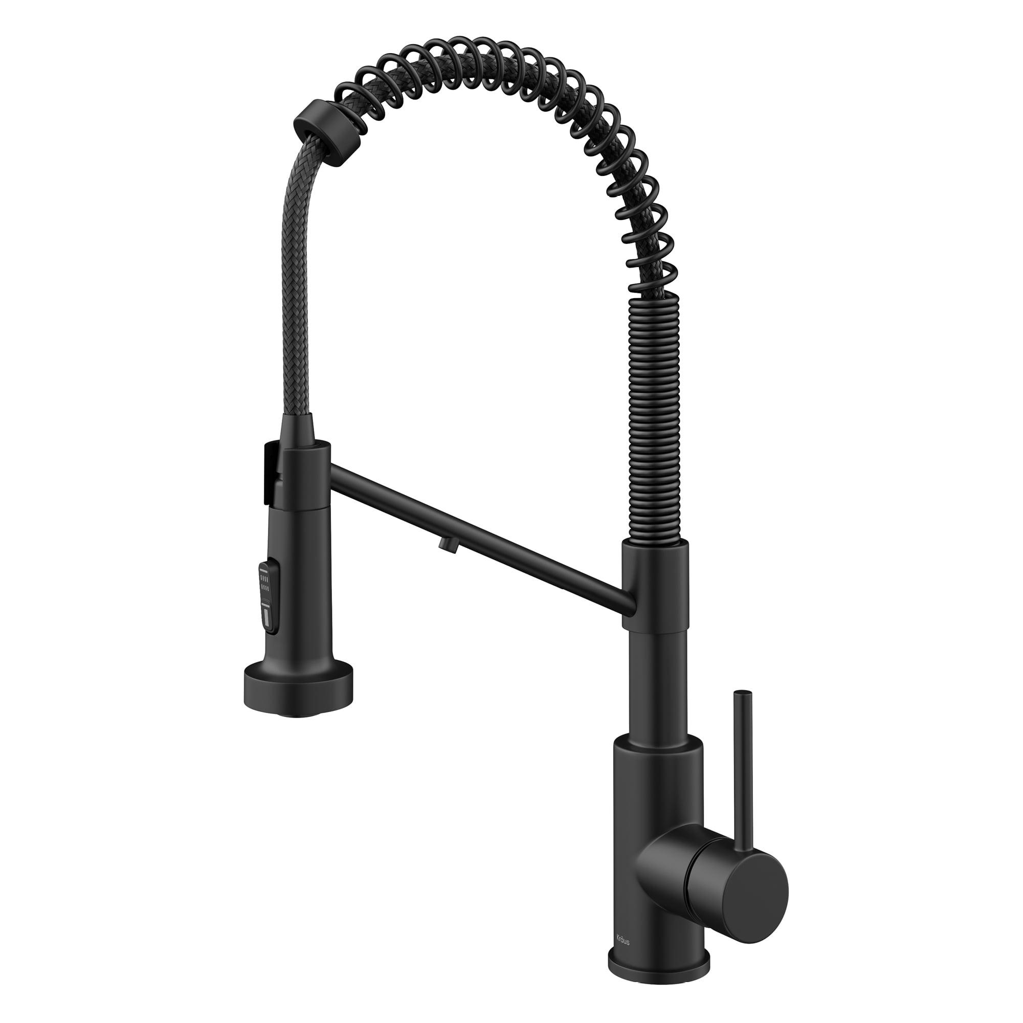 KRAUS Bolden 2-in-1 Commercial Style Pull Down Single Handle Water Filter Kitchen Faucet for Reverse Osmosis or Water Filtration System in Matte Black
