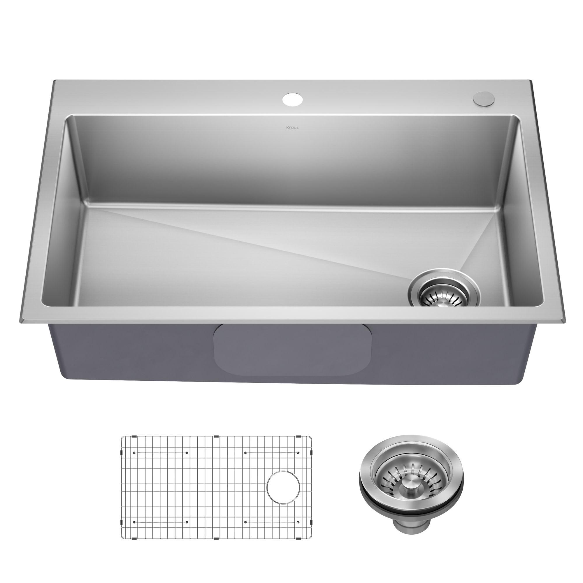 KRAUS Fairlane Undermount 18-Gauge Stainless Steel Kitchen Sink