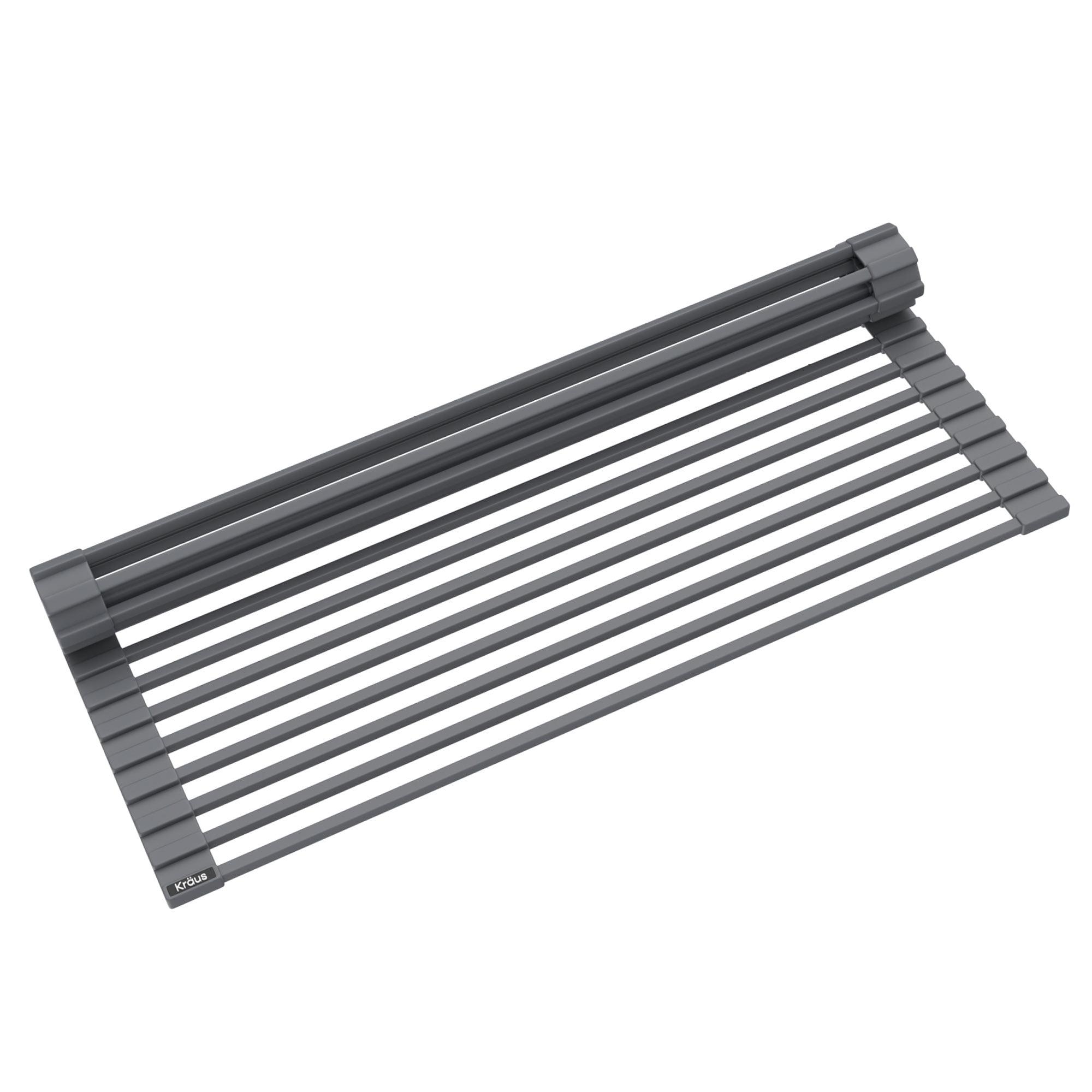 Dark Grey Foldable Stainless Steel Over-Sink Dish Rack