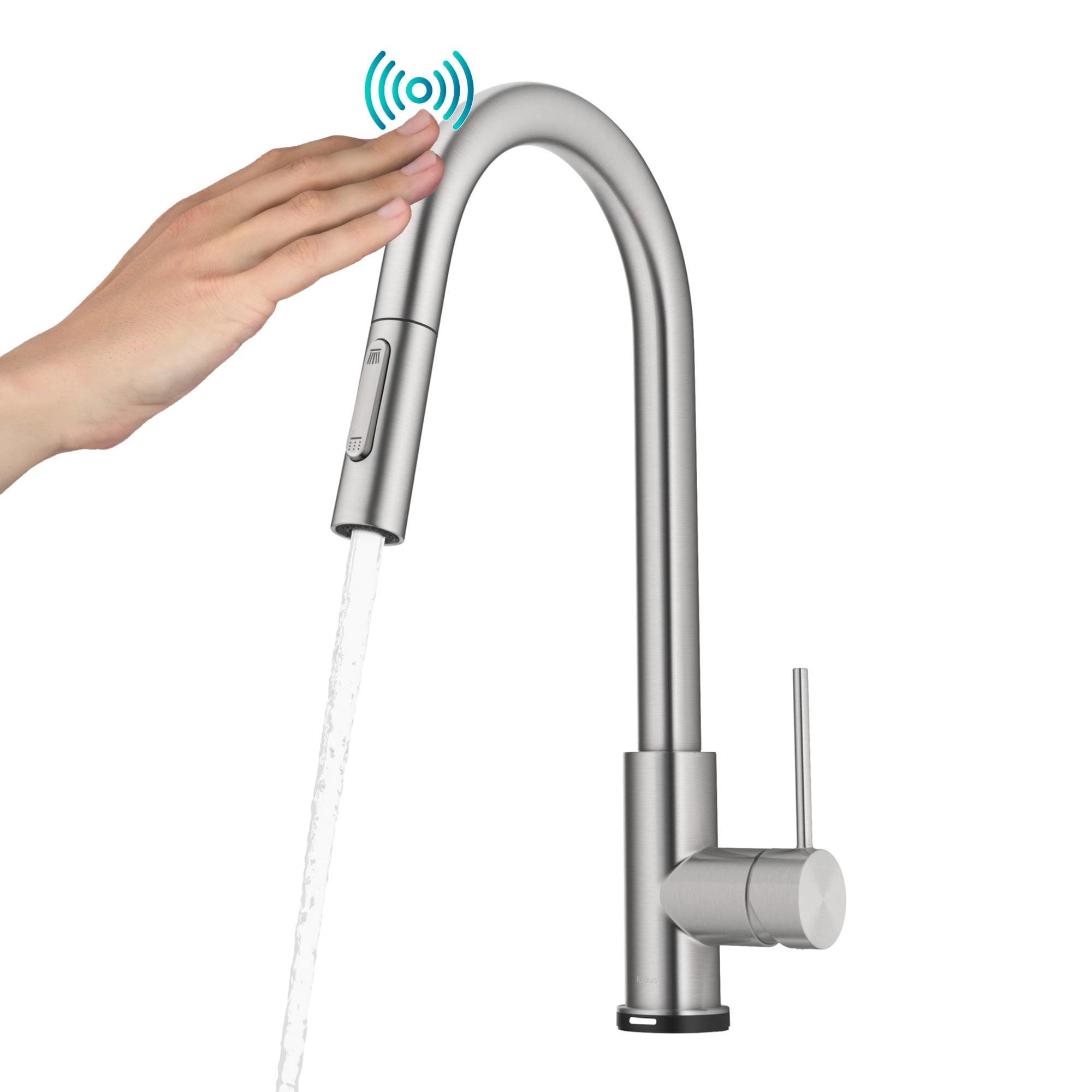 Spot Free Stainless Steel Touch Kitchen Faucet with Pull-Down Sprayer