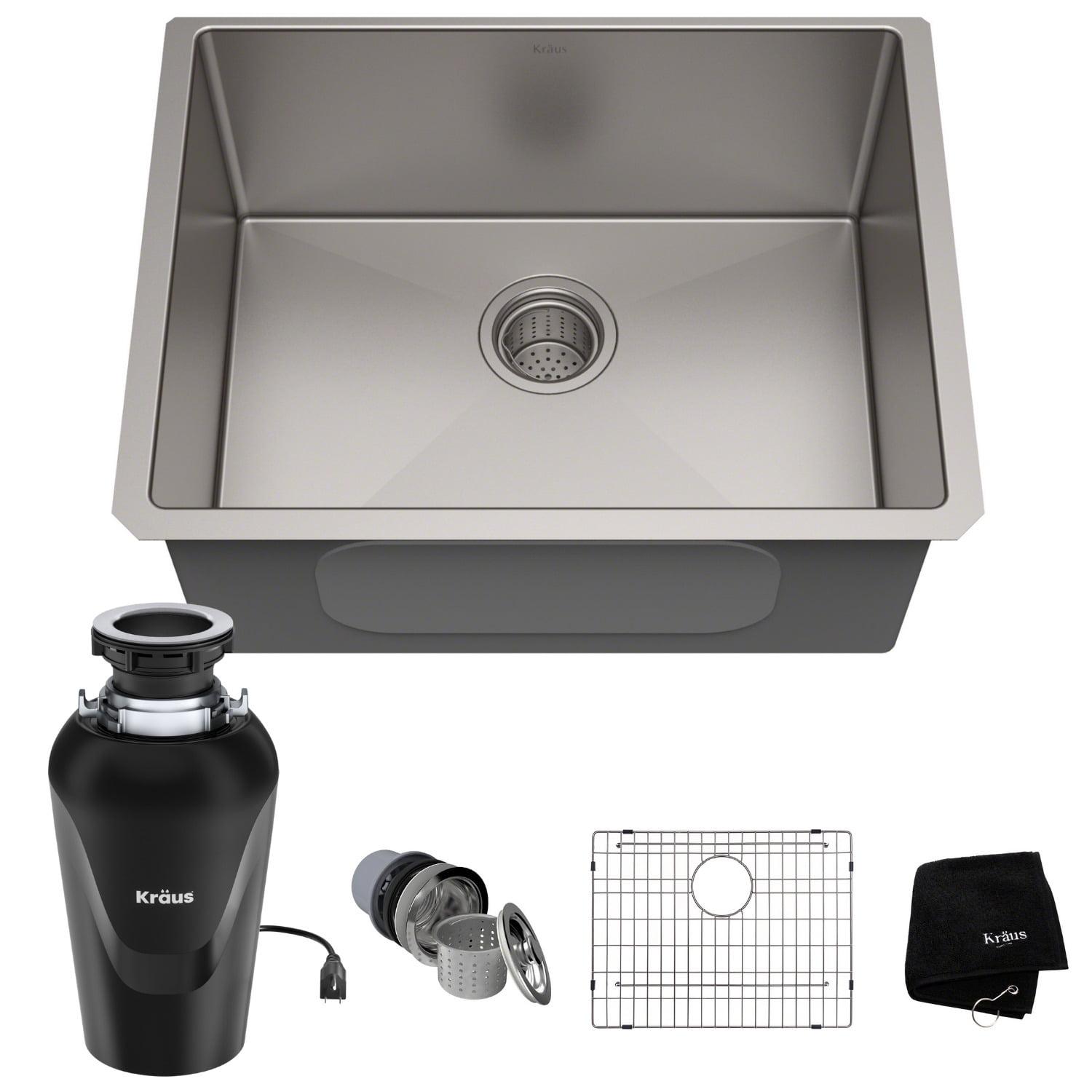 KRAUS Standard PRO™ Gauge Undermount Kitchen Sink with WasteGuard™ Garbage Disposal