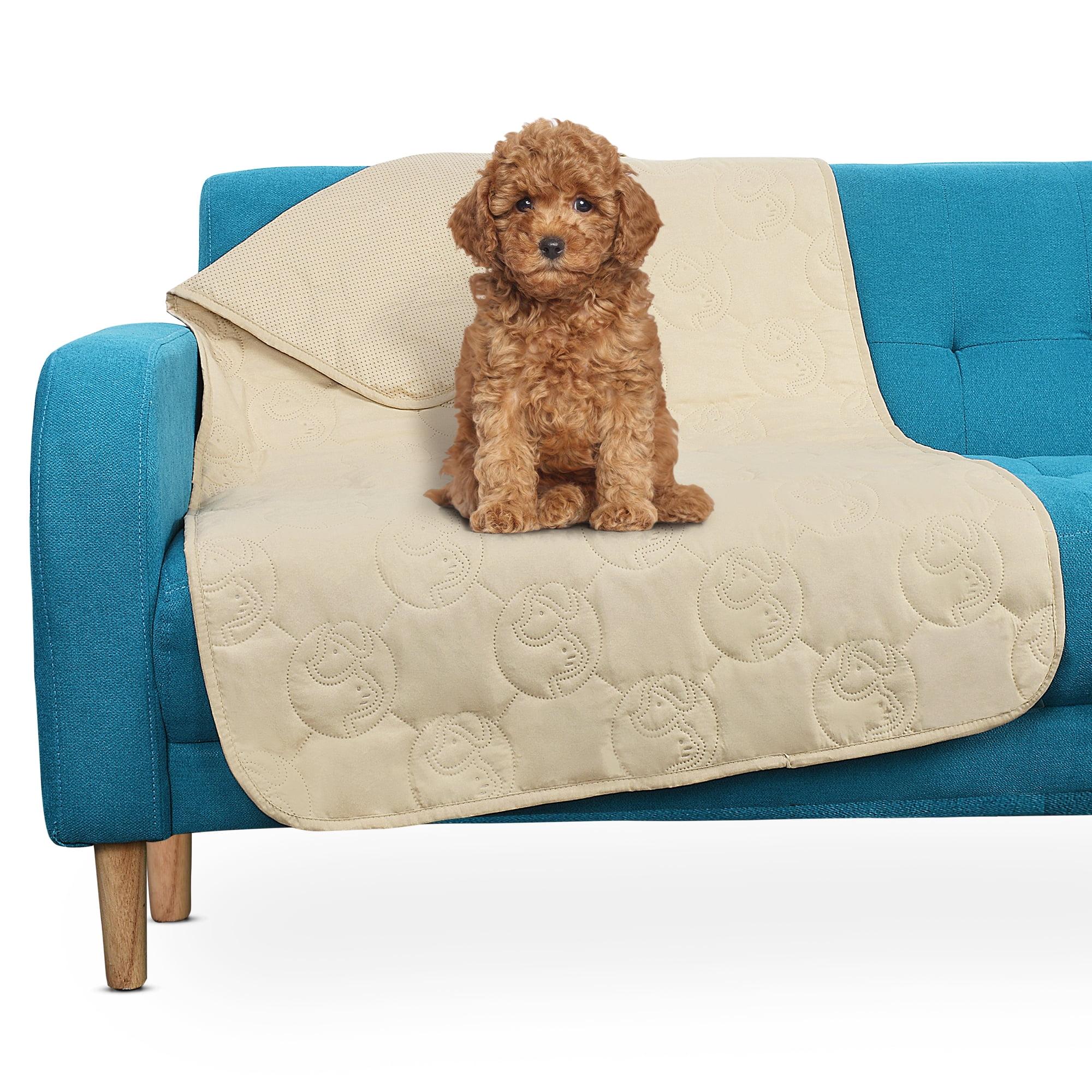 Latte Waterproof Non-Slip Pet Couch Cover Blanket