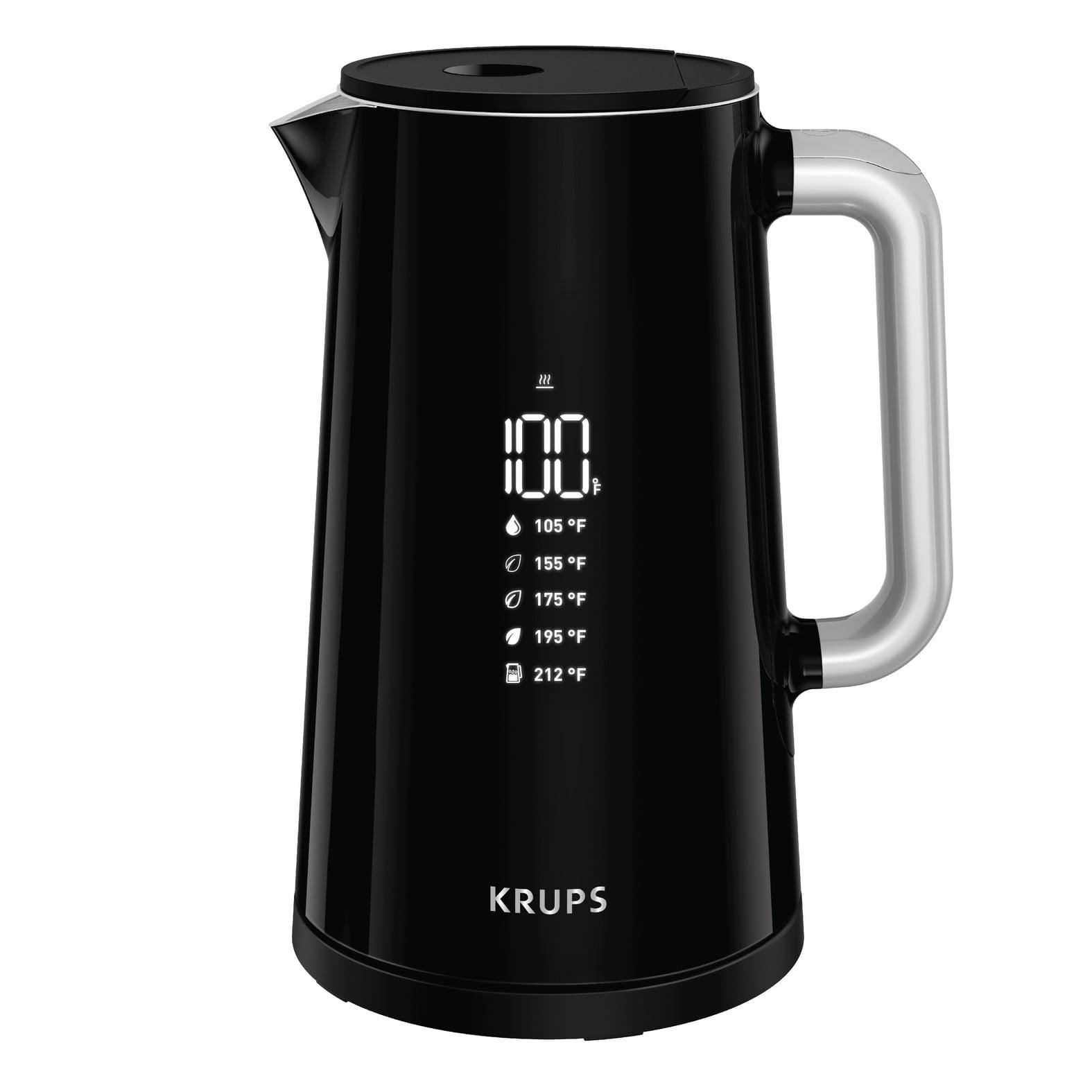 KRUPS Black Stainless Steel 1.7L Digital Electric Kettle