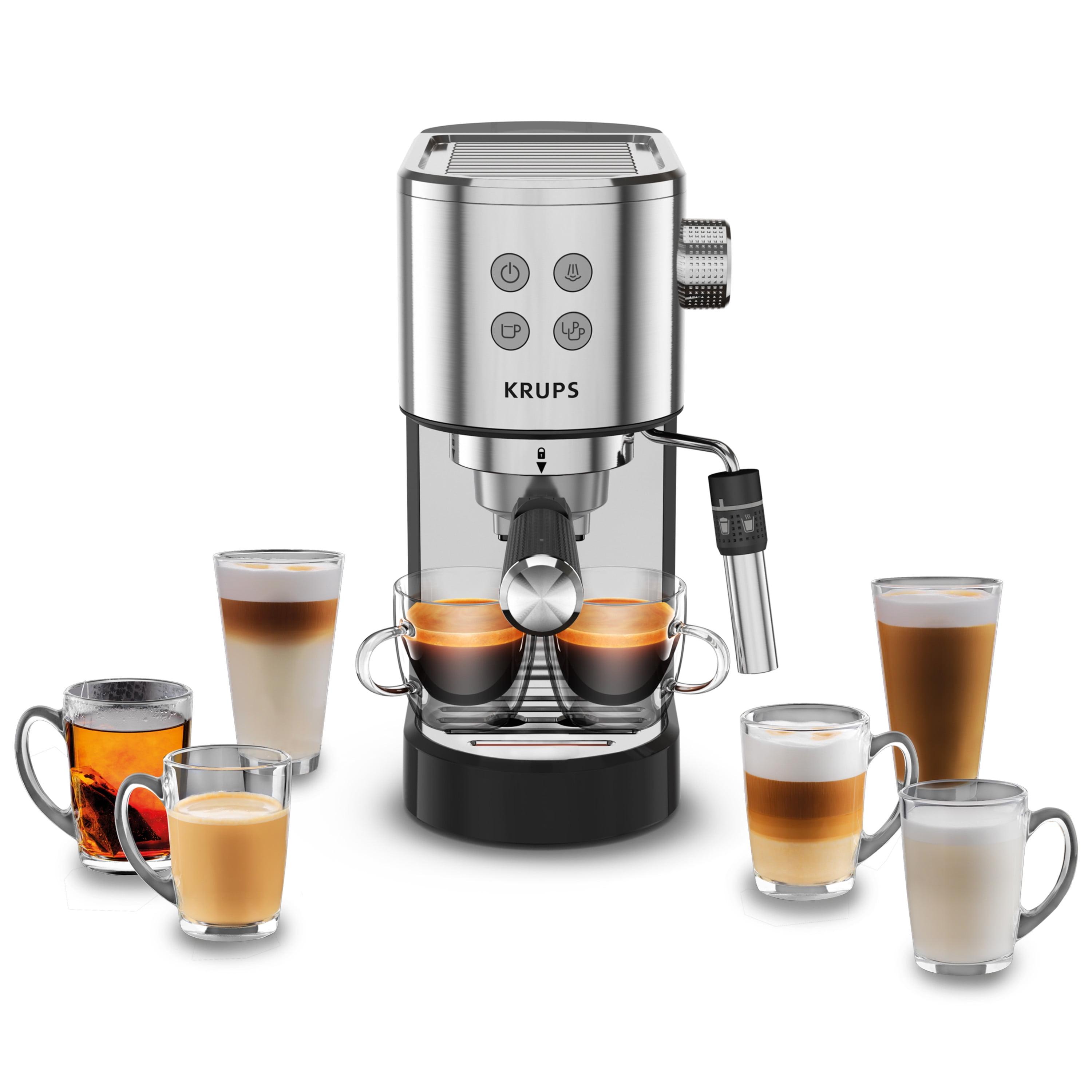 Krups Espresso Maker, 15 Bar Pressure, Stainless Steel