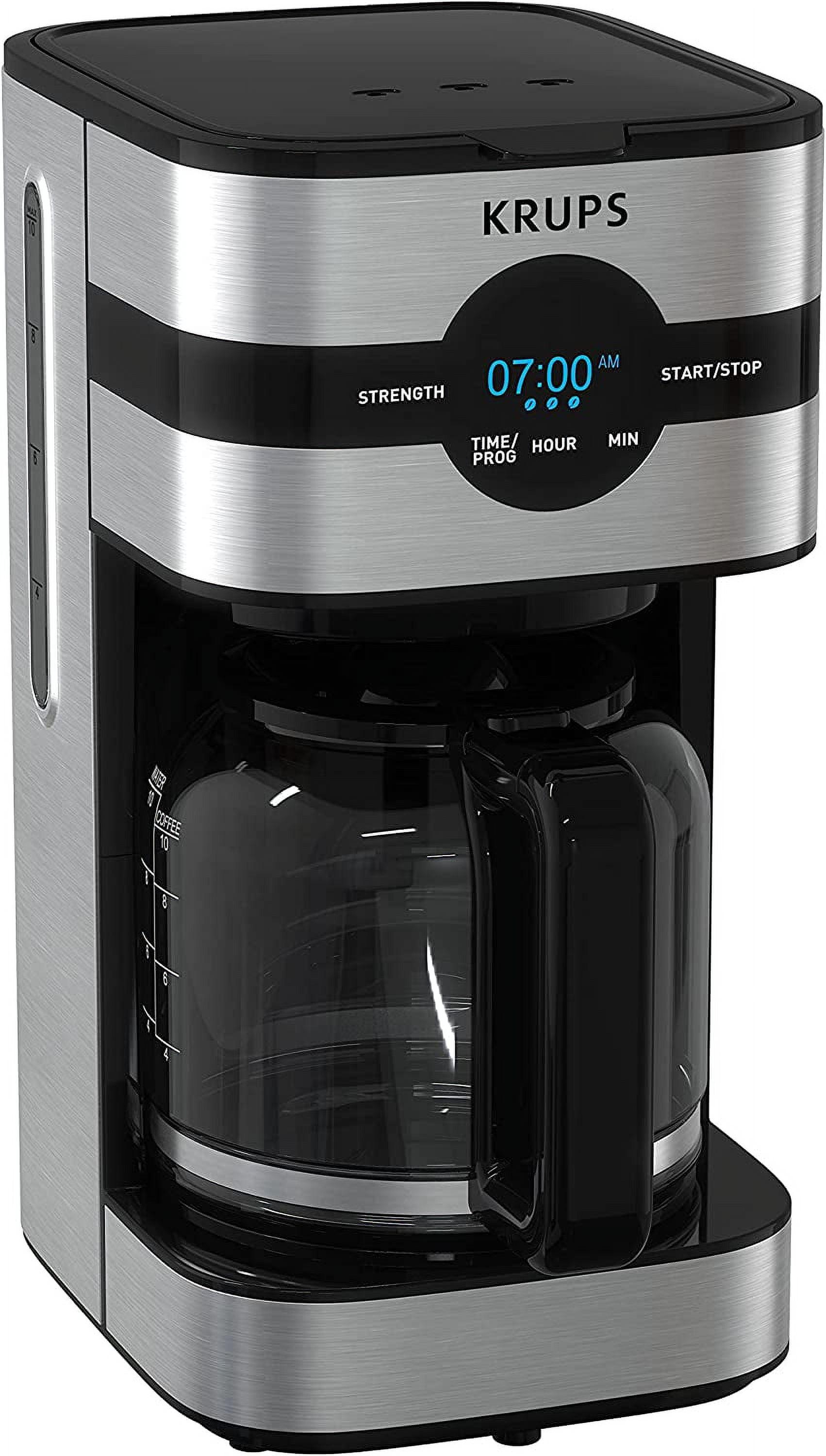 Krups 10 Cup Digital Coffe Maker, Simply Brew