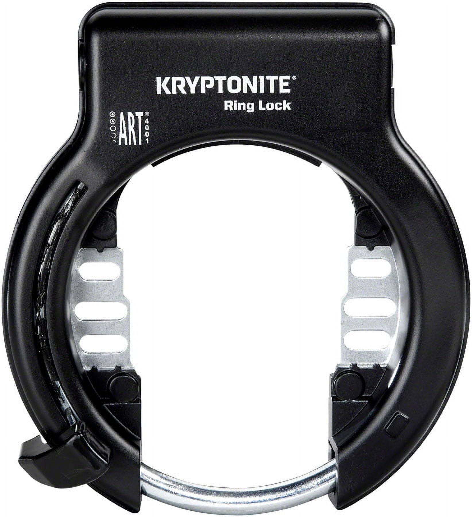 Kryptonite Ring Wheel Lock Black Includes Flexible Mount Non-Key Retaining