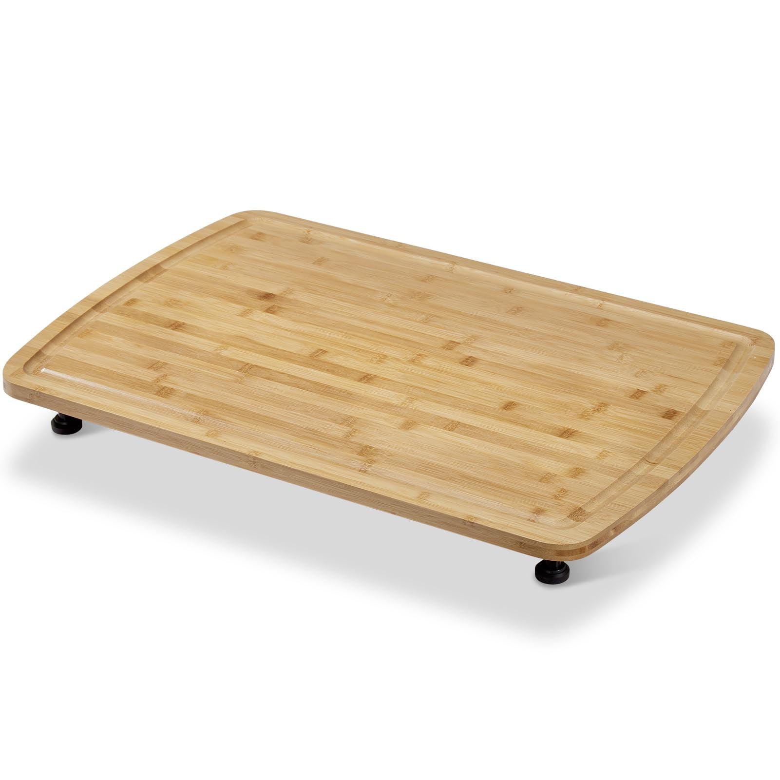 Bamboo Rectangular Cutting Board with Removable Legs