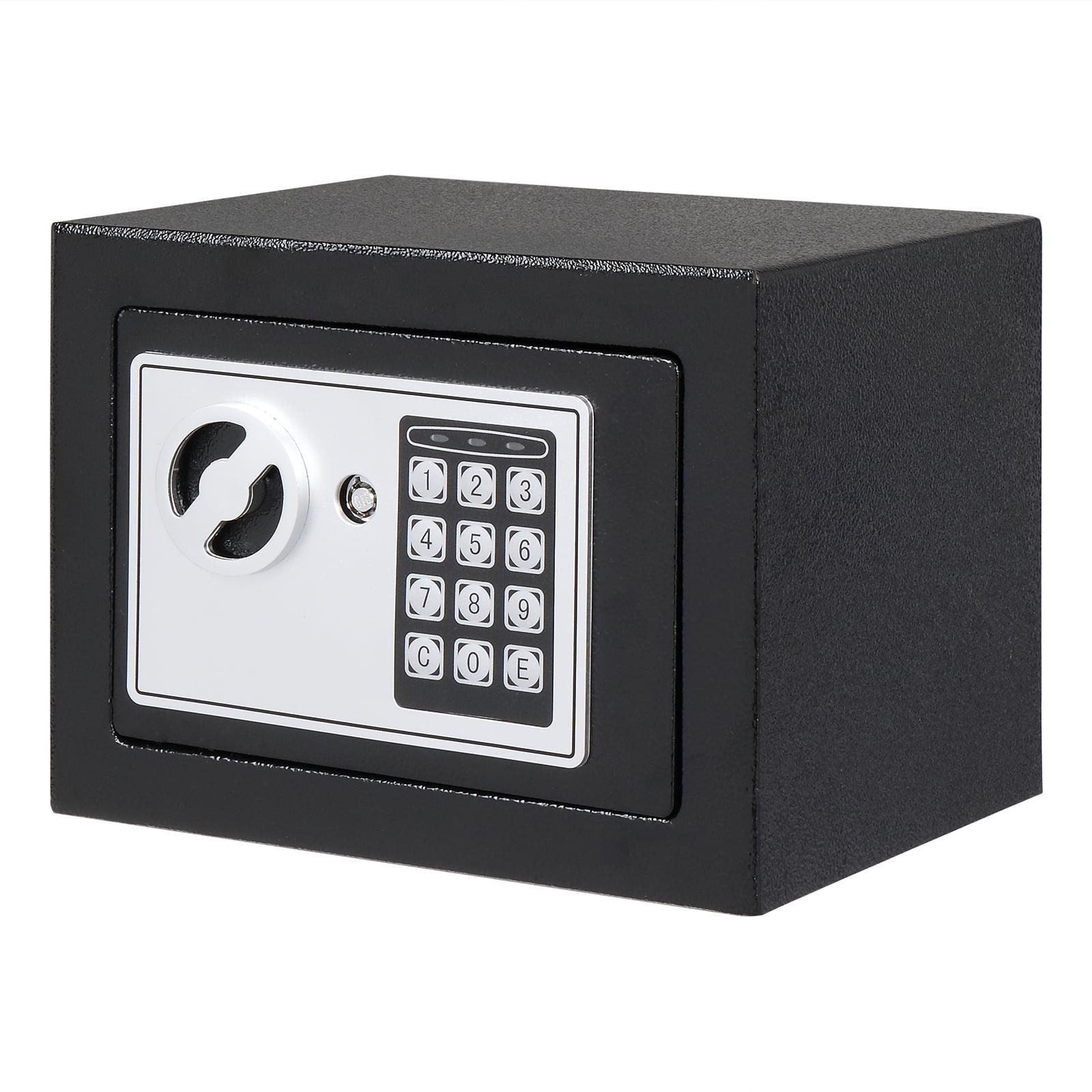 Ktaxon 0.17 Cubic Feet 9" x 6.7" x 6.7" Safe Box, Electronic Security Lock Box Safes, for Home Office Hotel