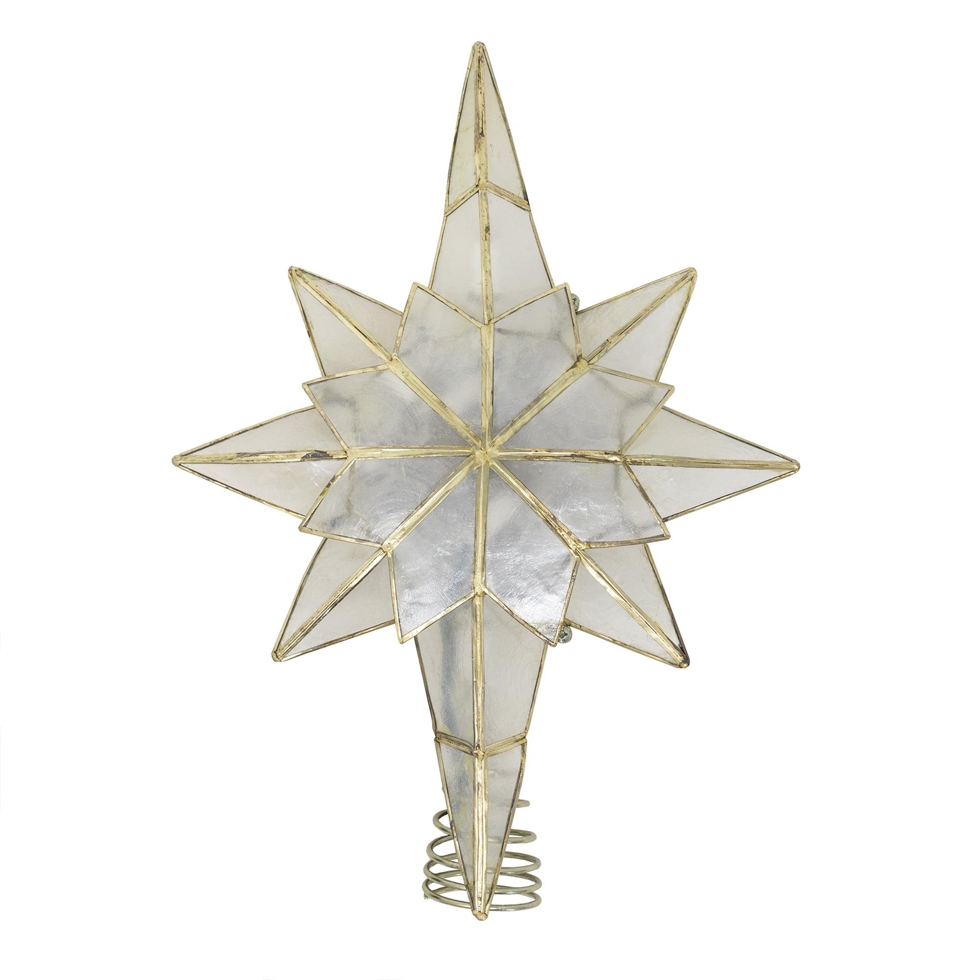 Kurt Adler Metal Astrology & Stars Tree Topper - Lighted