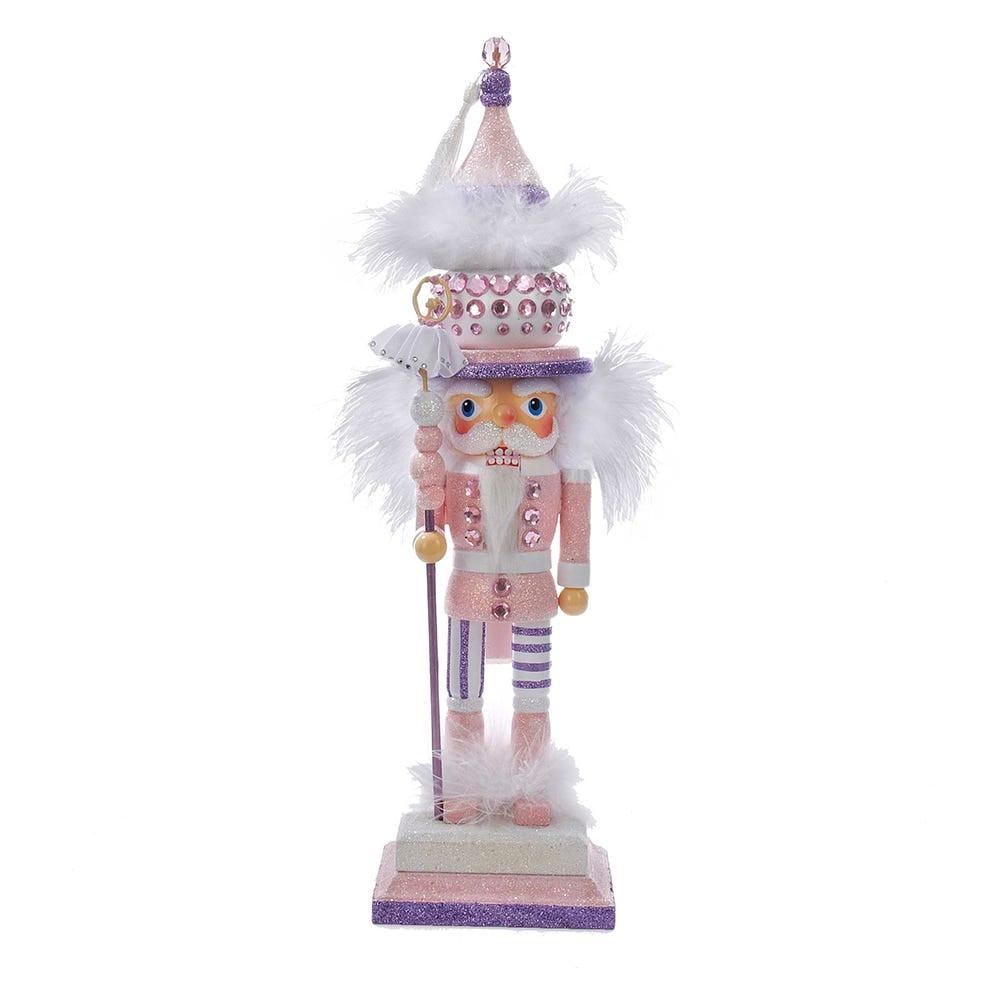 15-Inch Pink and Purple Feathered Ballet Nutcracker