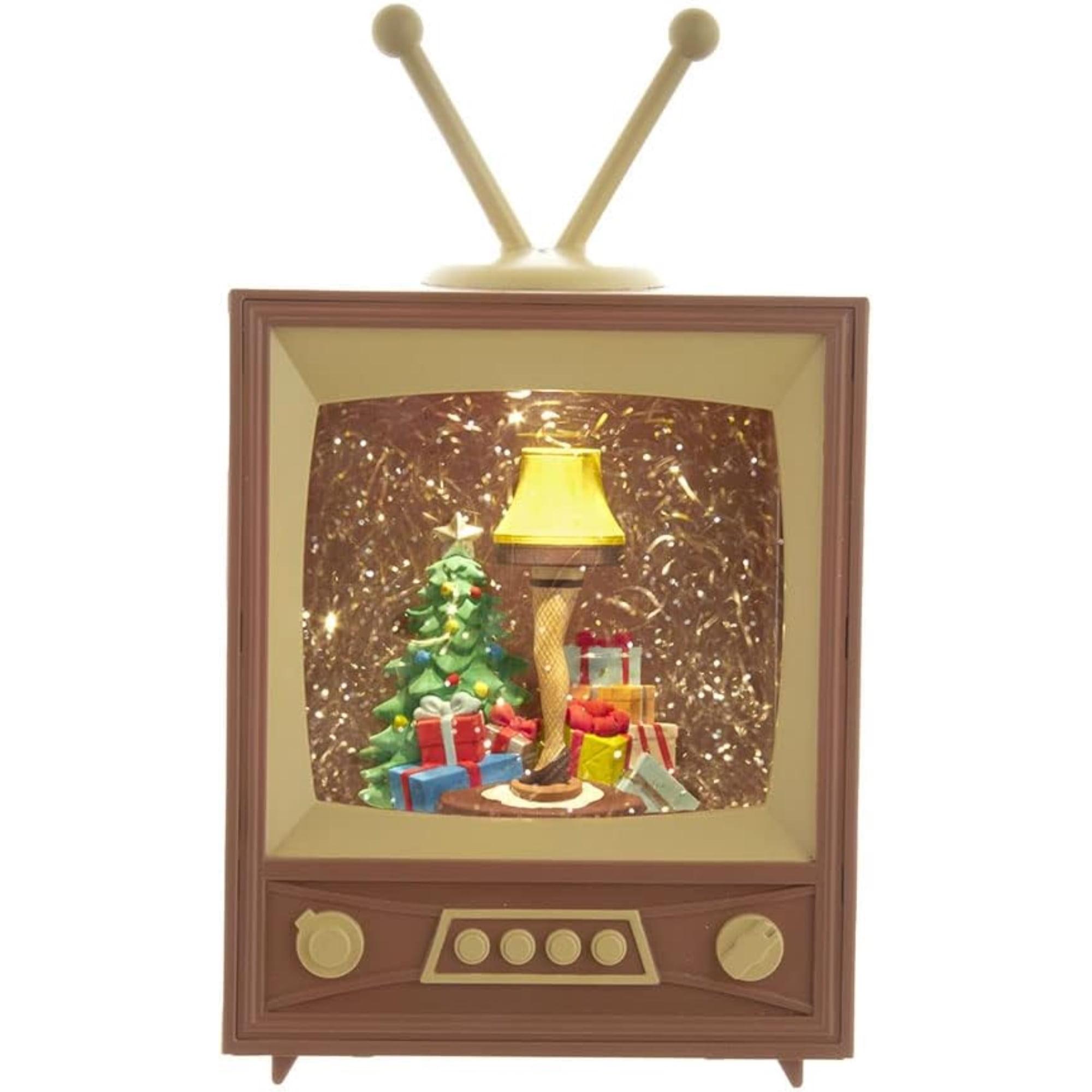 Kurt Adler 8.5-inch A Christmas Story Battery-Operated LED Musical Television Table Piece