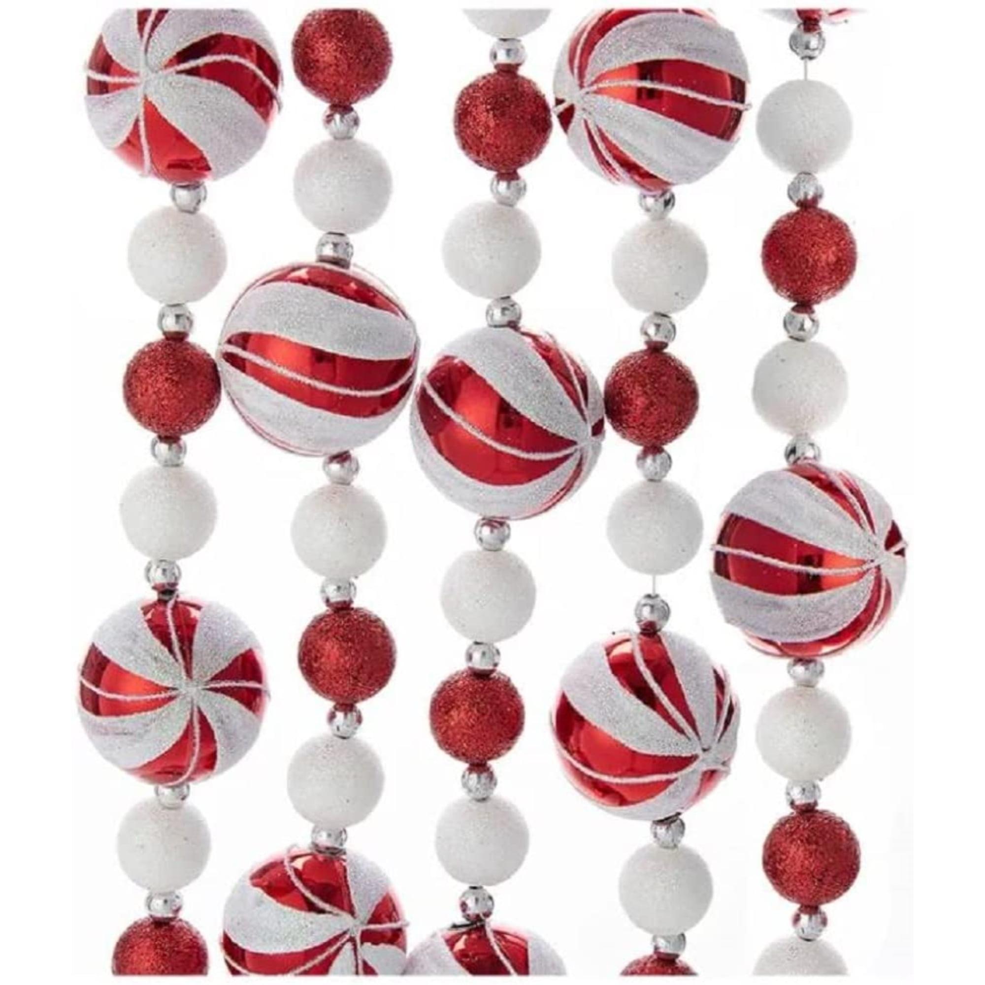 Kurt Adler 6' Glitter Candy Ball Garland & Reviews | Wayfair