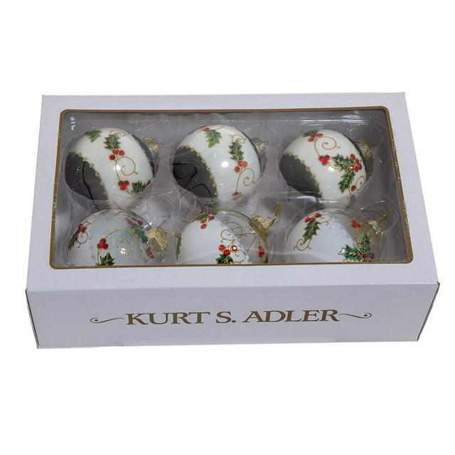 Kurt Adler Glass Ball Ornament