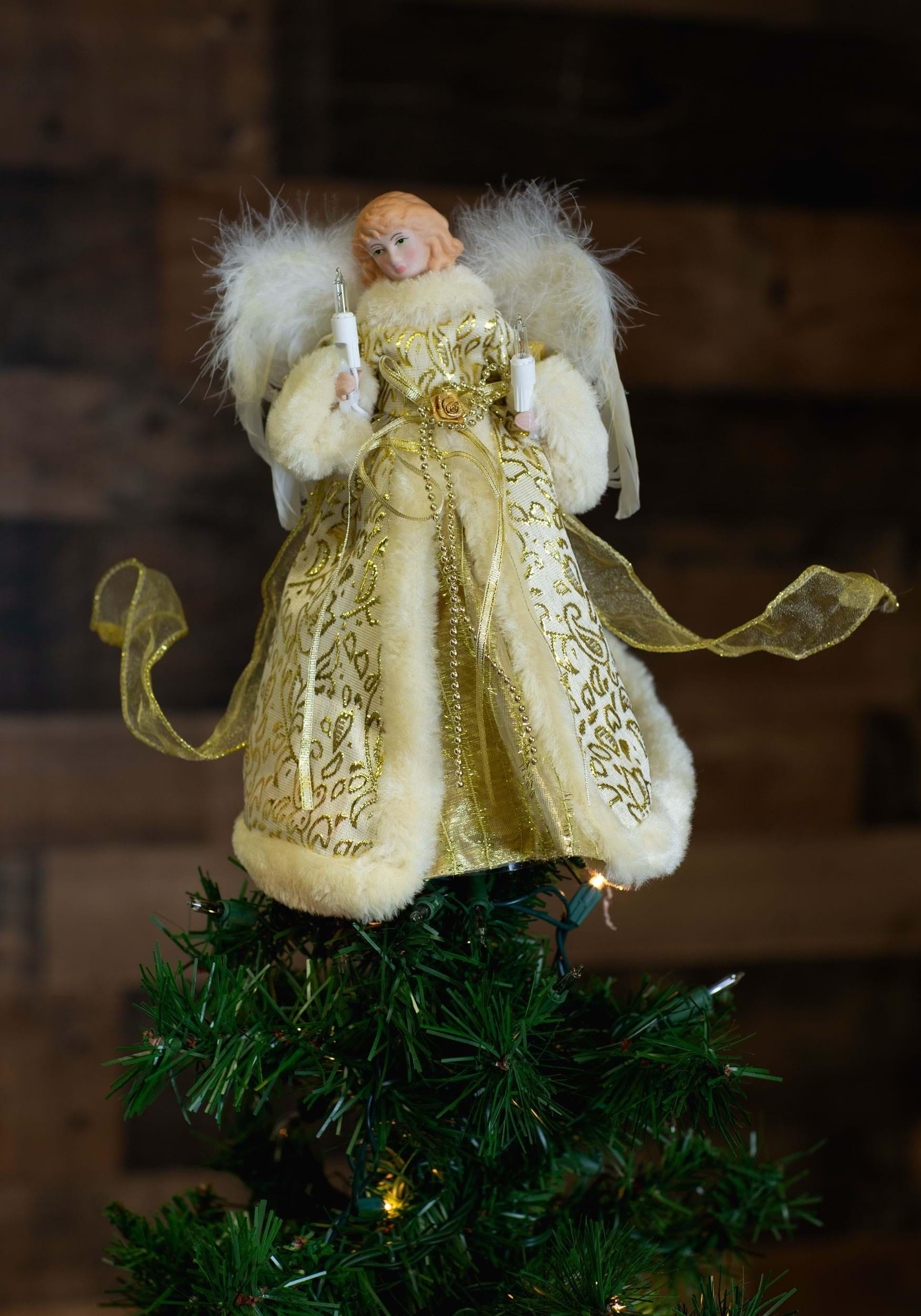 Fabric Tree Topper - Lighted