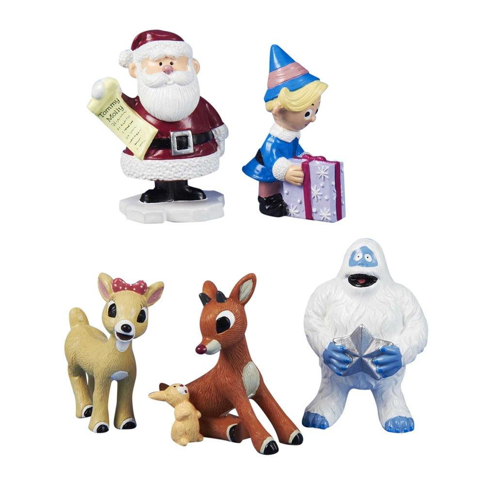 Rudolph the Red-Nosed Reindeer Resin Figurine Set, 5 Pieces