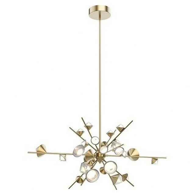 Geode Dimmable LED Sputnik Modern Linear Chandelier