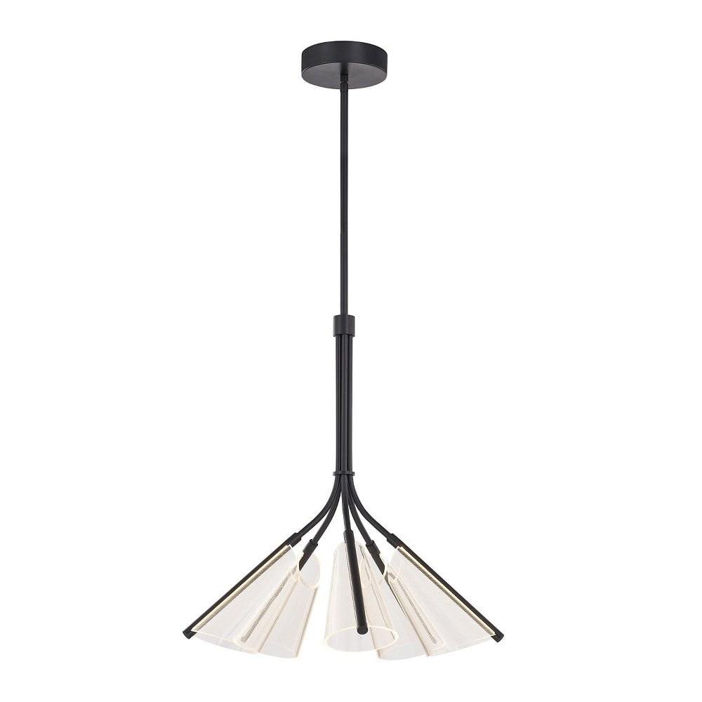 Kuzco Lighting Ch62628 Mulberry 27" Wide Led Chandelier - Black / Light Guide