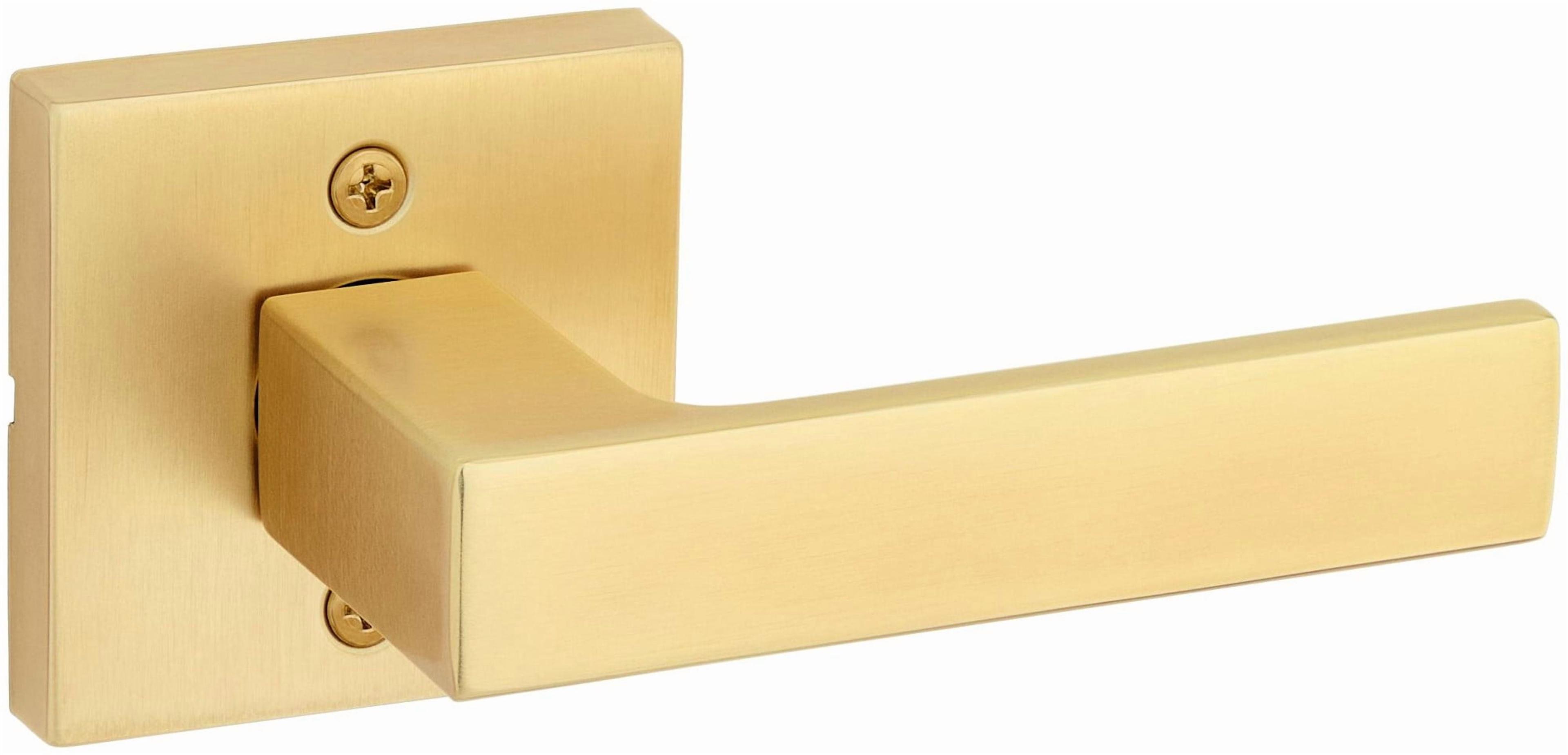Kwikset 788Salsqt Singapore Non-Turning One-Sided Dummy Door Lever - Brass