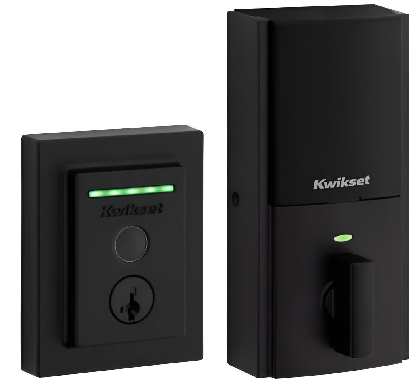 Matte Black Wi-Fi Electronic Smart Lock Deadbolt with Touchscreen